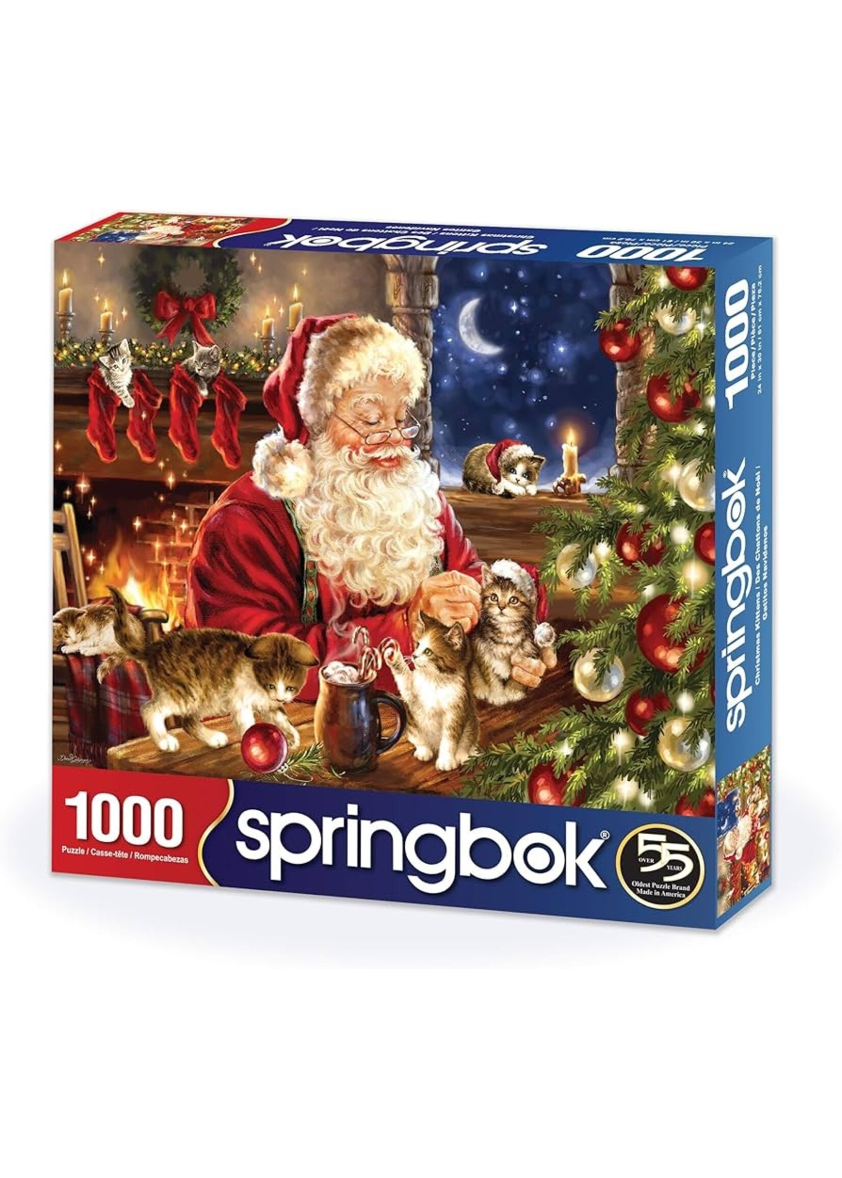 SPRINGBOK PUZZLE 1000 PCS CHRISTMAS KITTENS
