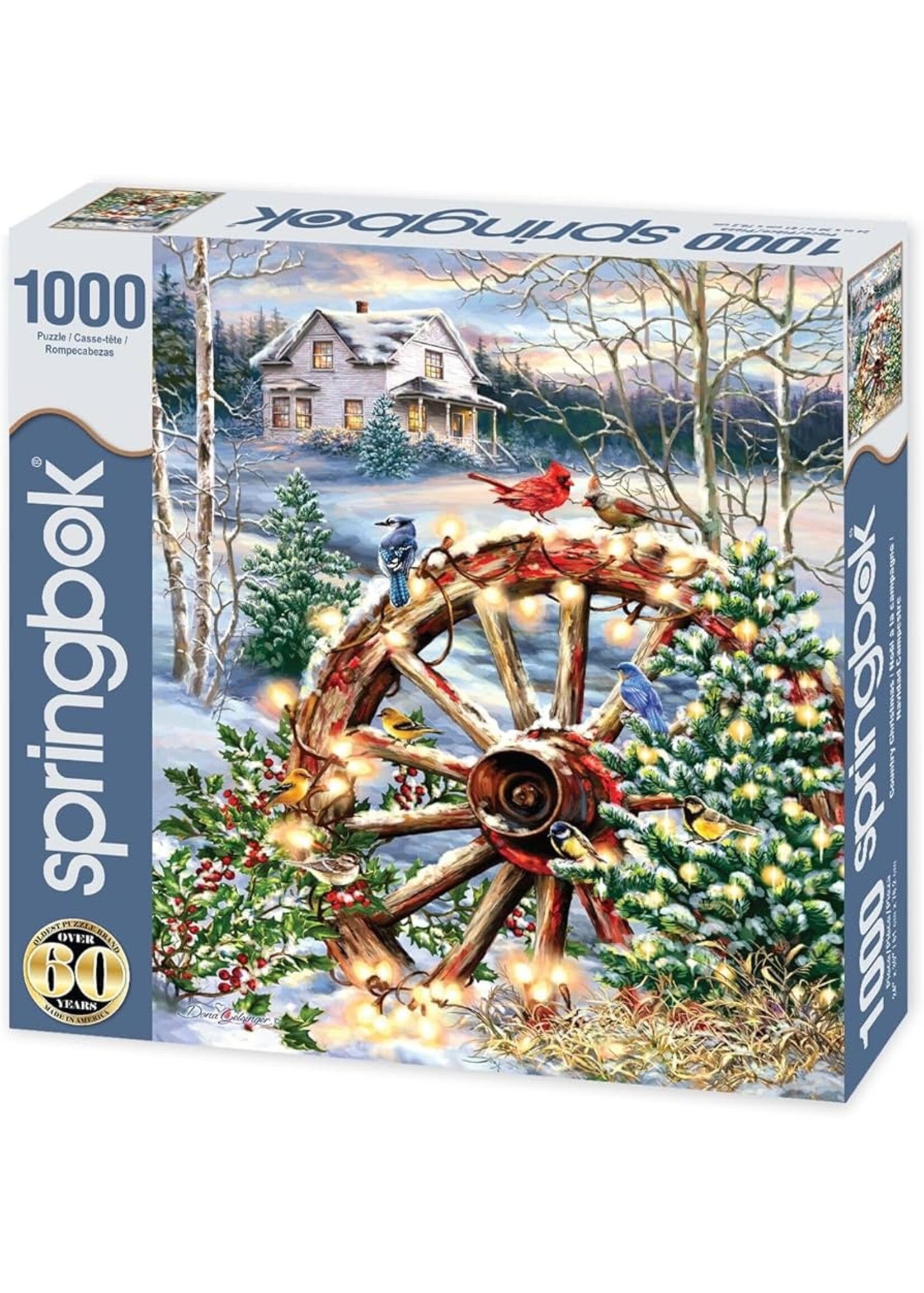 SPRINGBOK PUZZLE 1000 PC COUNTRY CHRISTMAS