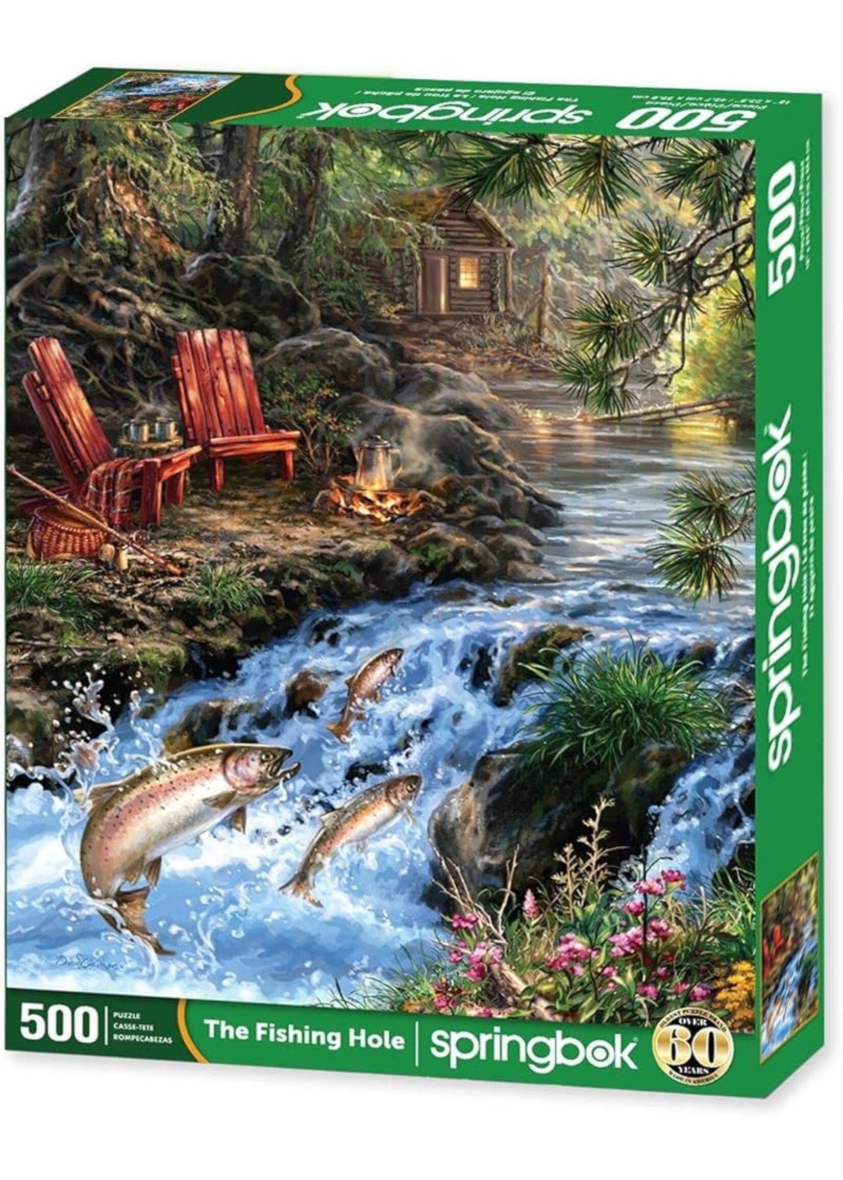 SPRINGBOK PUZZLE 500 PCS THE FISHING HOLE