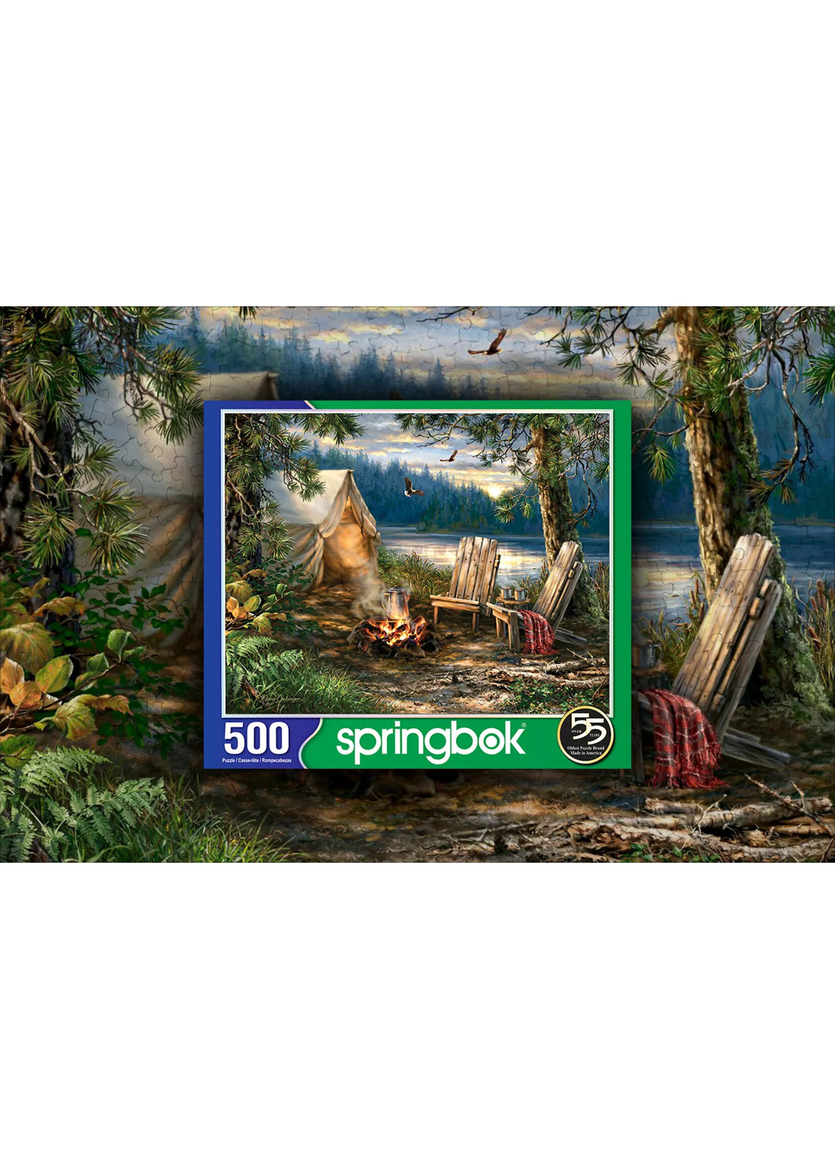 SPRINGBOK PUZZLE 500 PCS EVENING AT THE LAKE