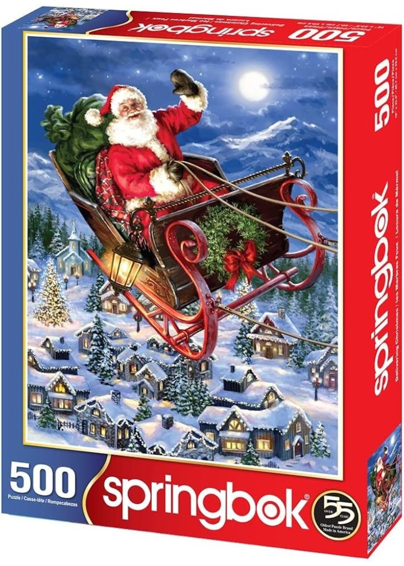 SPRINGBOK PUZZLE 500 PCS DELIVERING CHRISTMAS