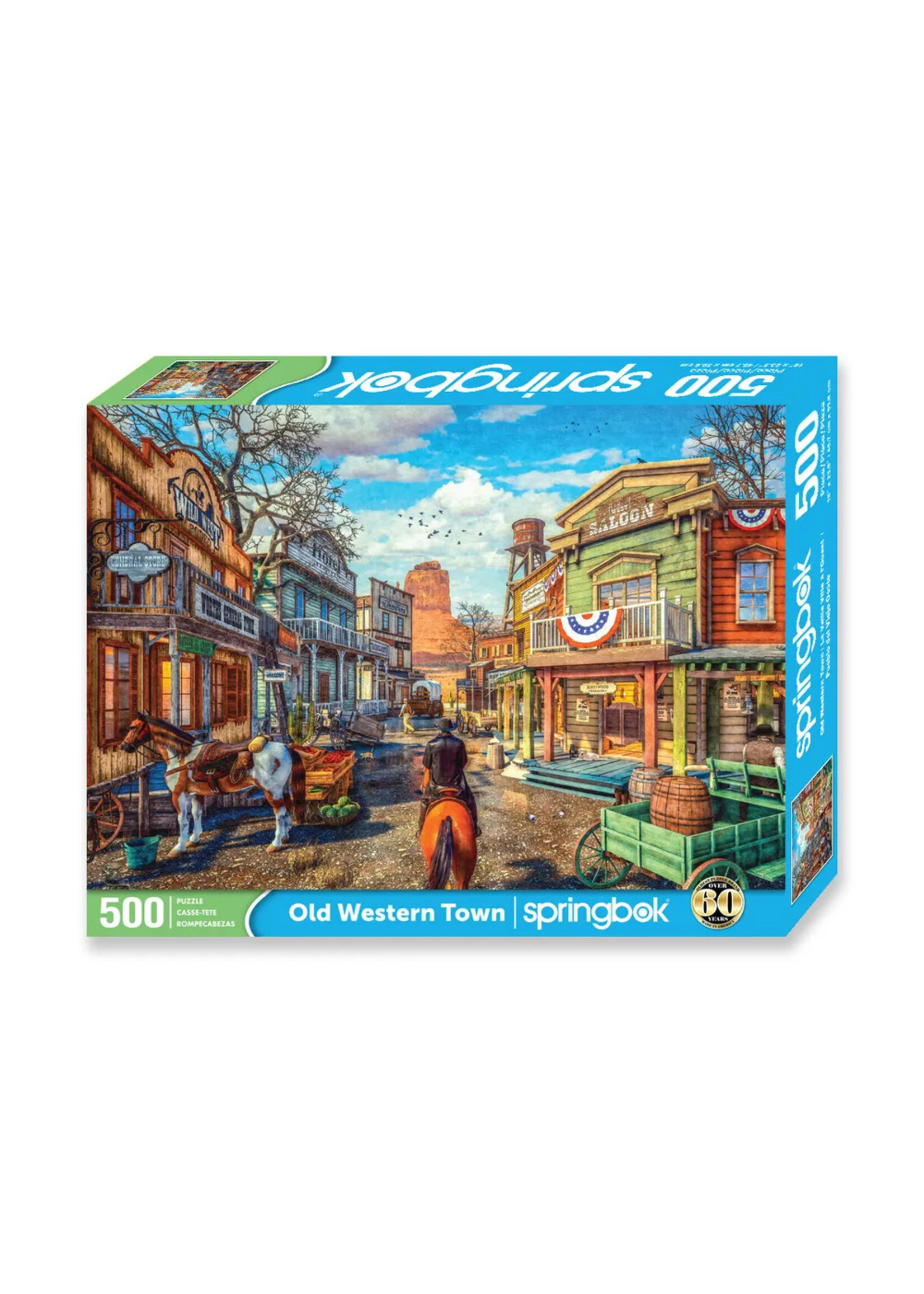 SPRINGBOK PUZZLE 500 PCS OLD WESTERN TOWN