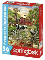 SPRINGBOK PUZZLE 36 PCS BARNYEARD ANIMALS