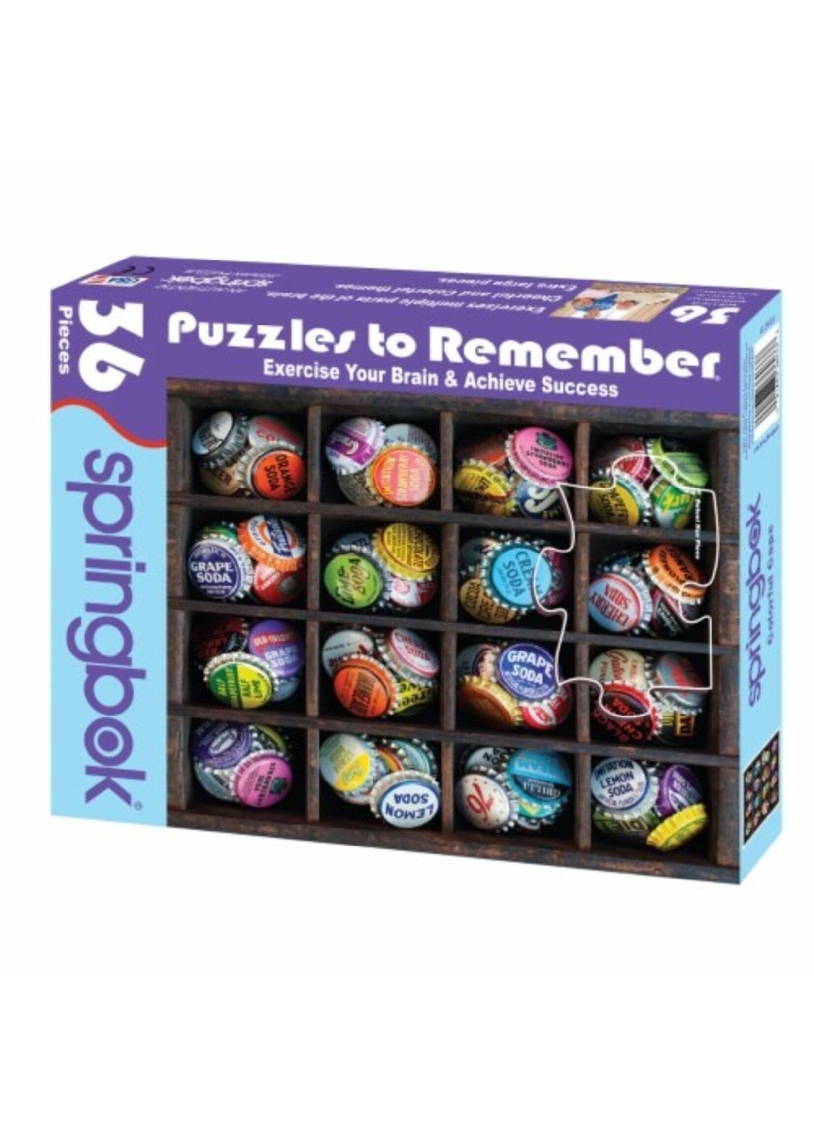 SPRINGBOK PUZZLE 36 PCS COLORFUL CAPS