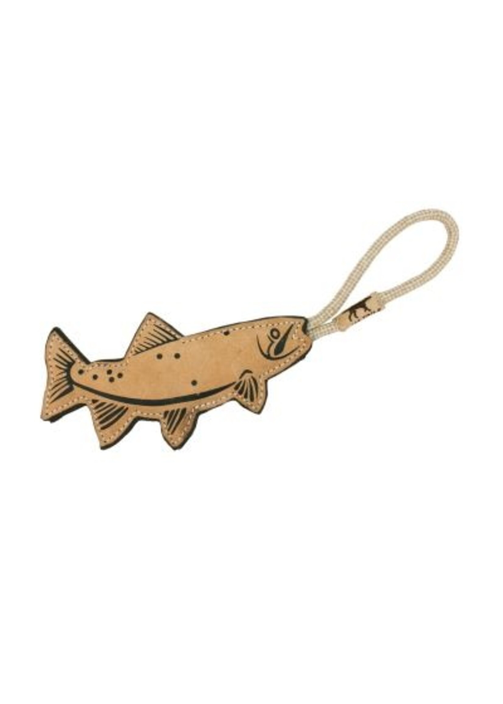 TALL TAILS DOG TOY LEATHER TROUT