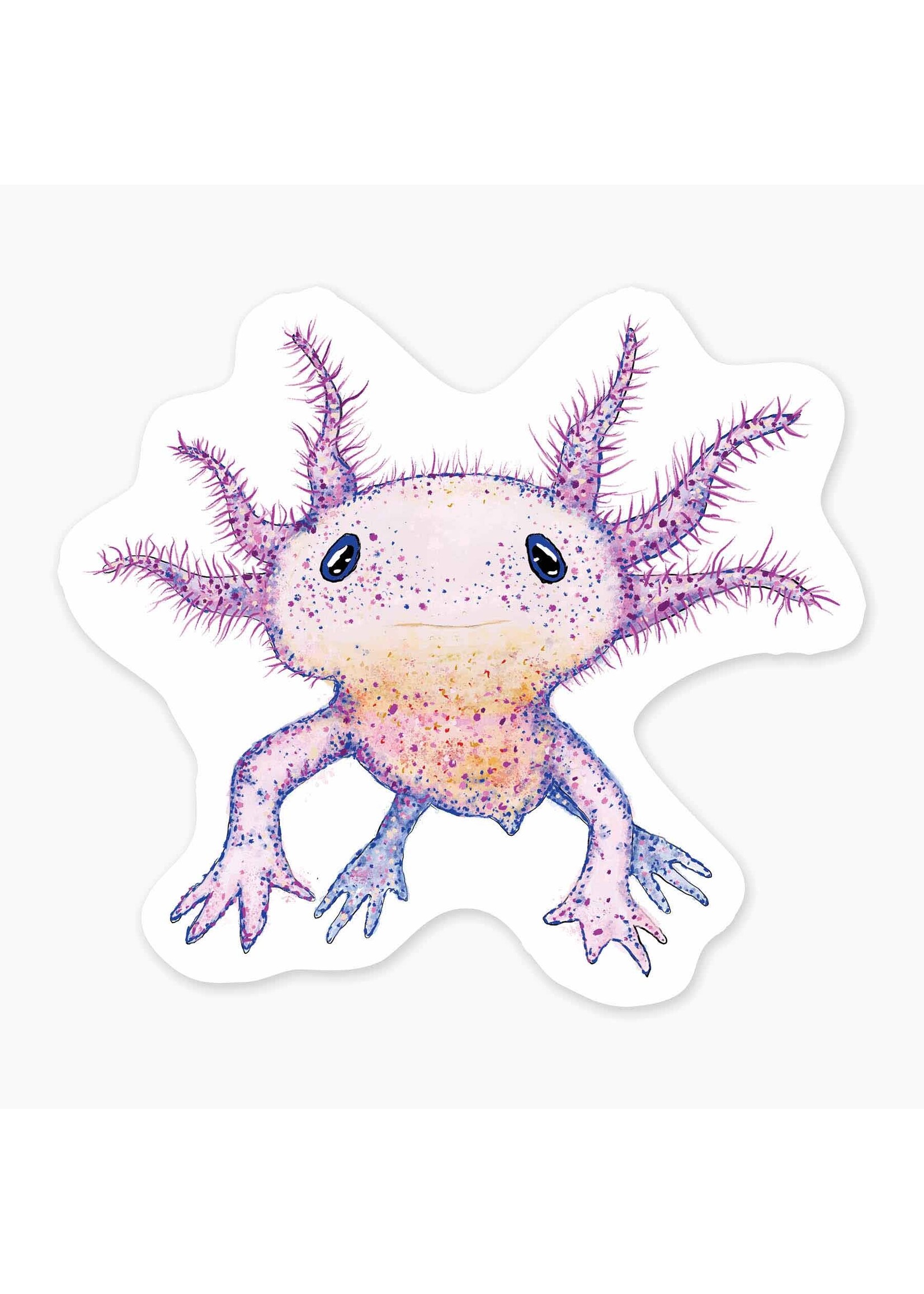 NICE ENOUGH MINI STICKER AXOLOTL