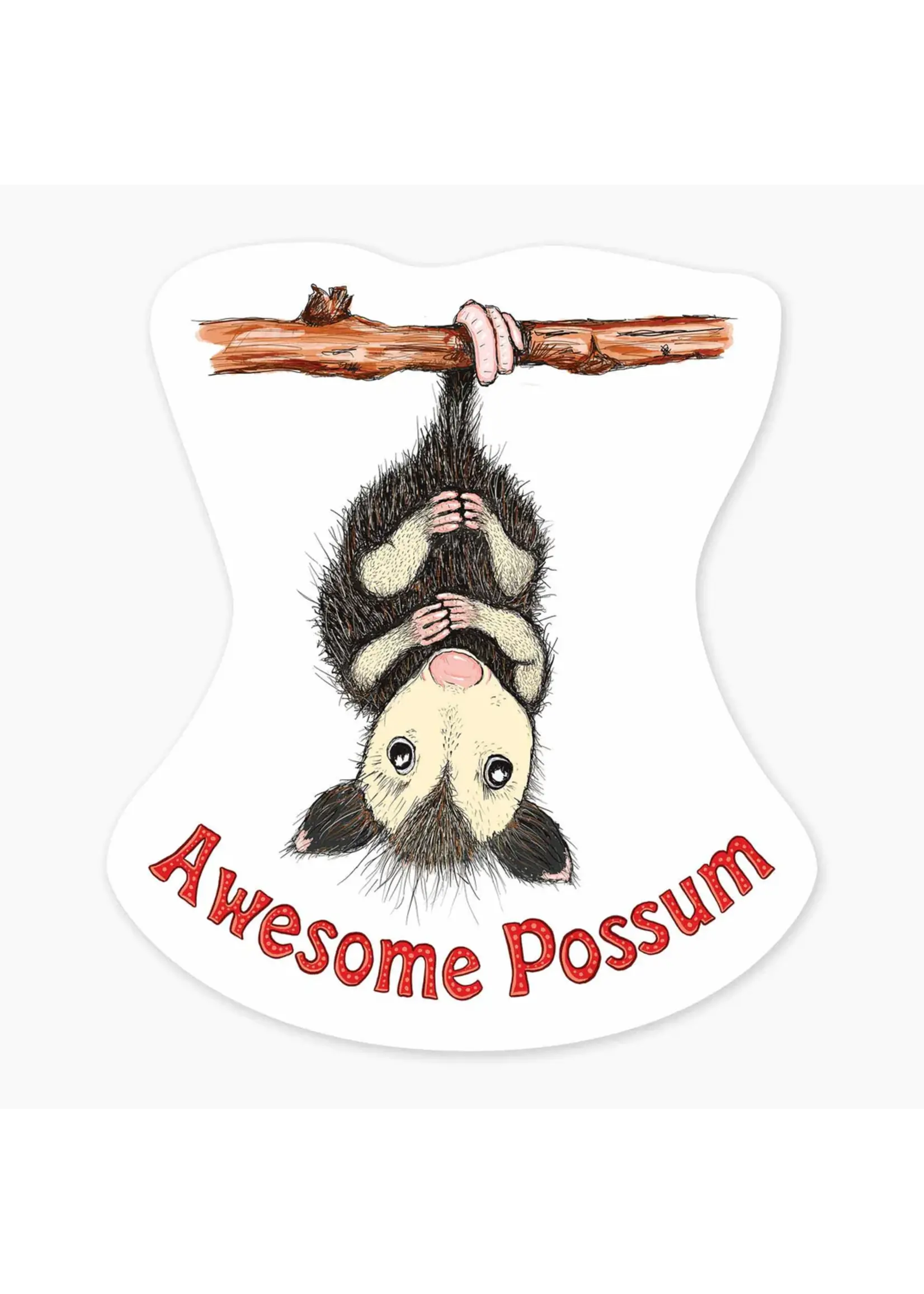 NICE ENOUGH MINI STICKER POSSUM