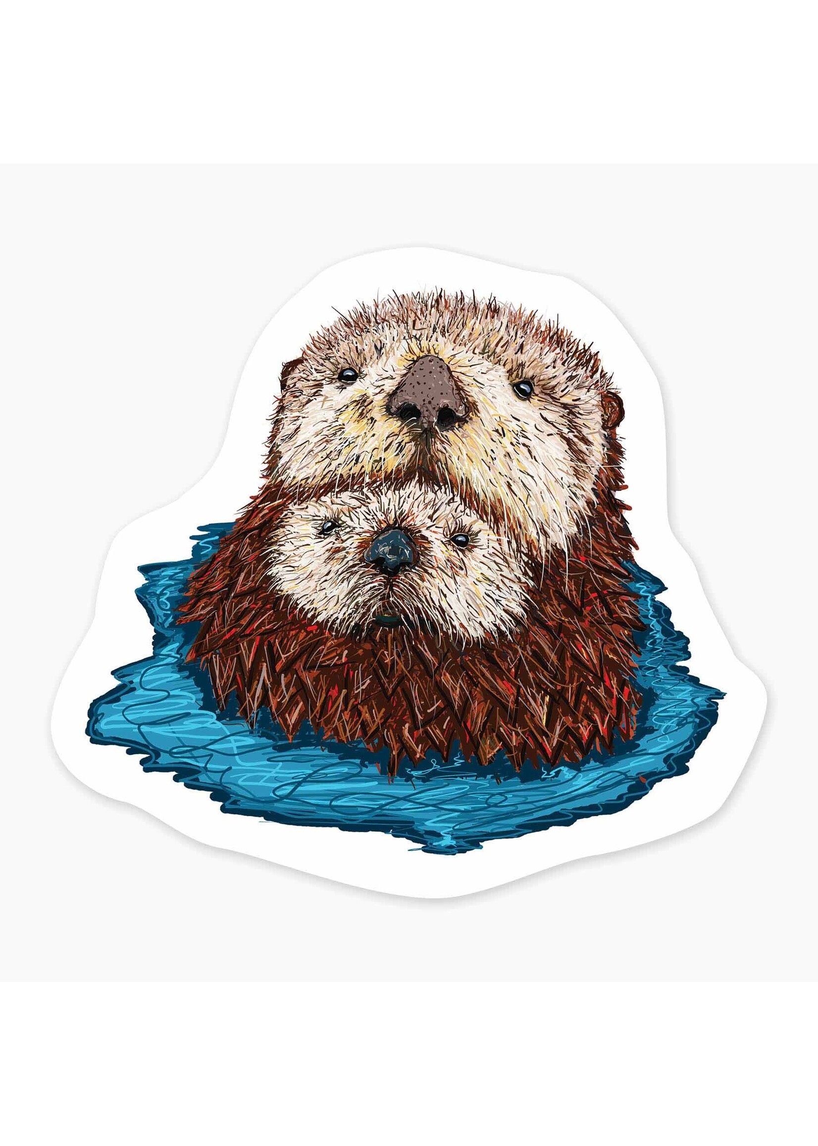 NICE ENOUGH MINI STICKER SEA OTTER