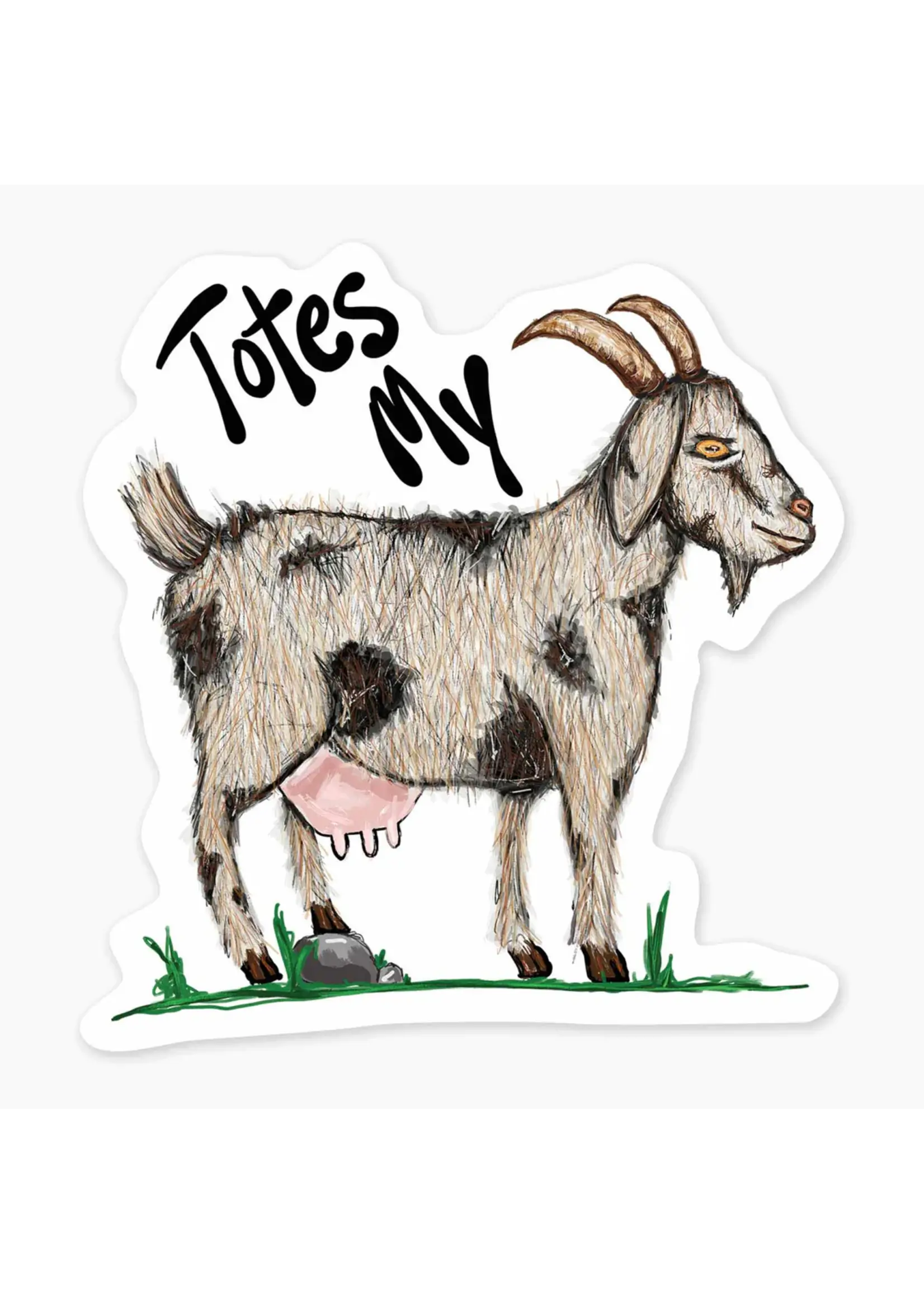 NICE ENOUGH MINI STICKER TOTES MY GOAT