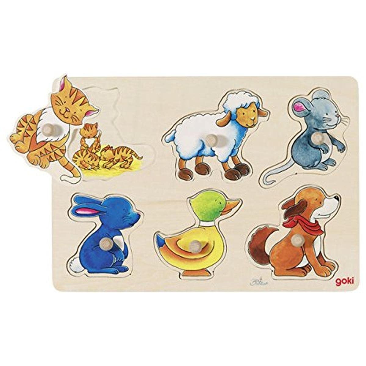 GOKI WOODEN PUZZLE MOTHER AND BABY