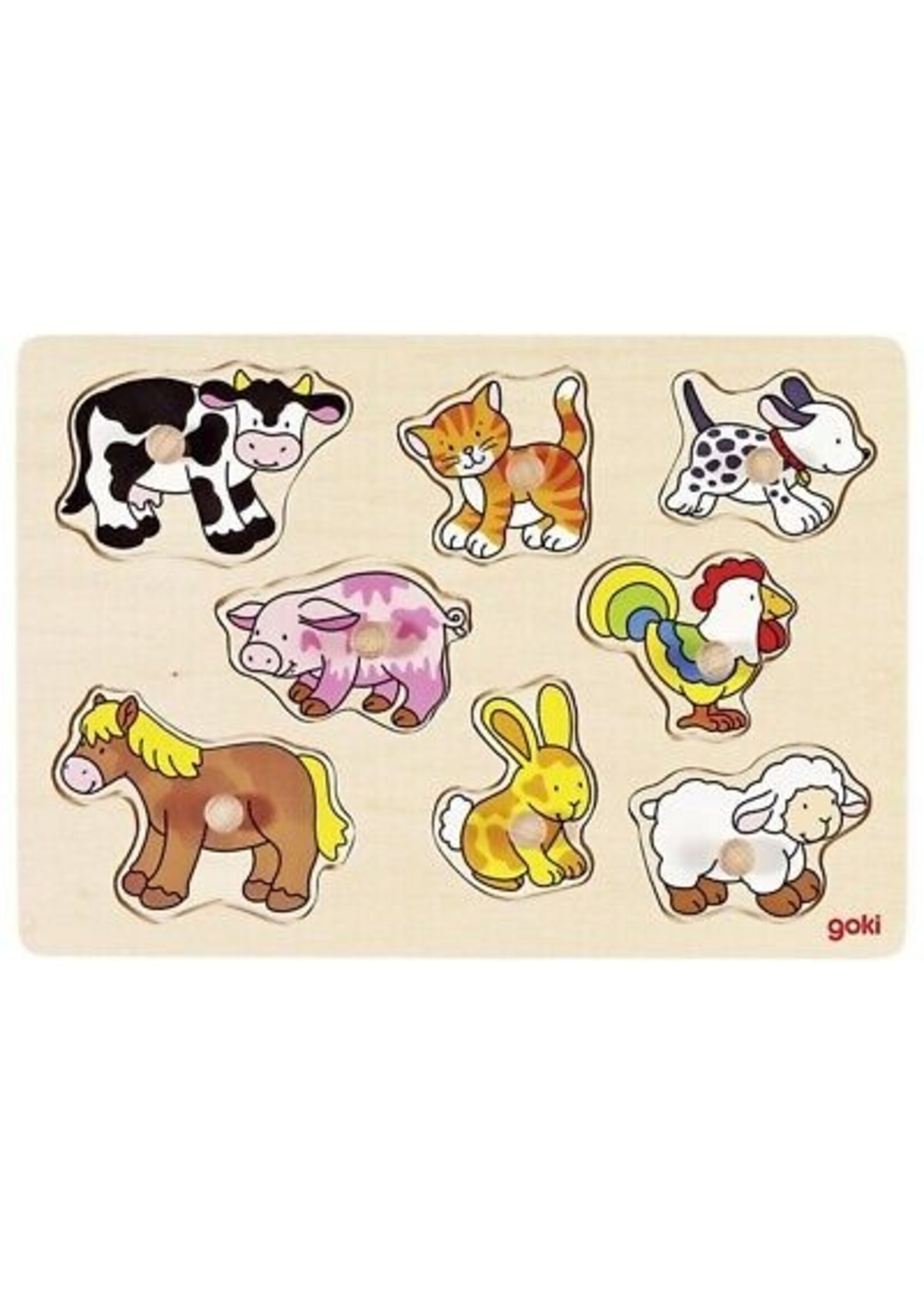 GOKI GOKI WOODEN PUZZLE FARM VII