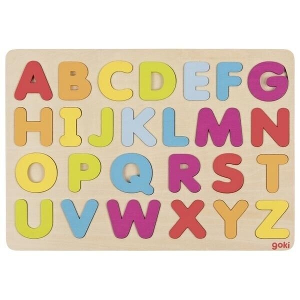 GOKI WOODEN PUZZLE ALPHABET