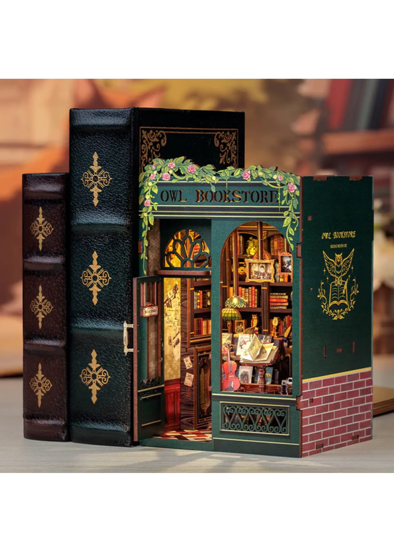 ROBOTIME OWL BOOKSTORE