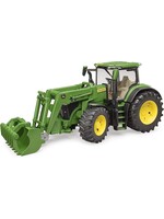 BRUDER JOHN DEERE TRACTOR WITH FRONT LOADER