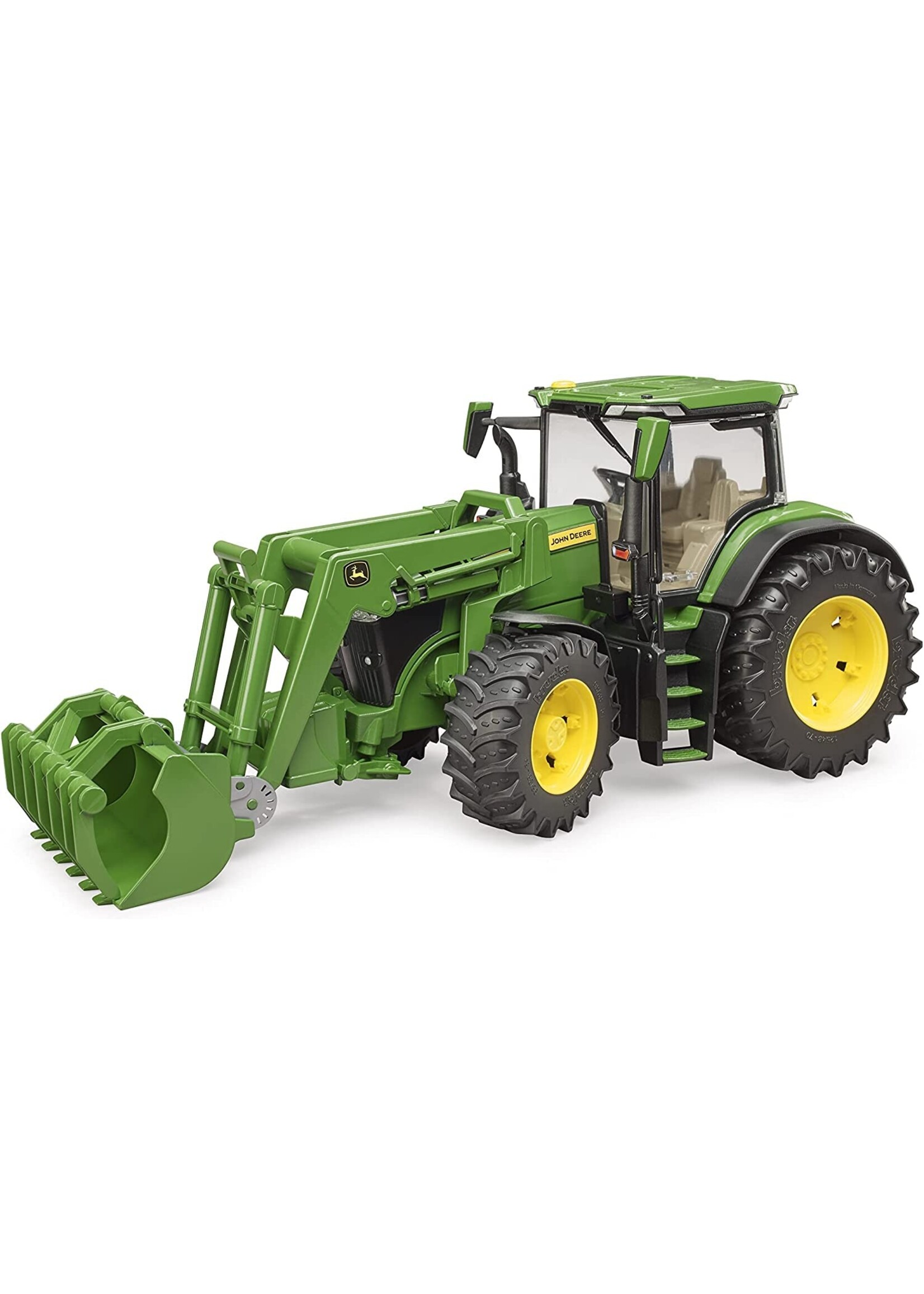 BRUDER JOHN DEERE TRACTOR WITH FRONT LOADER