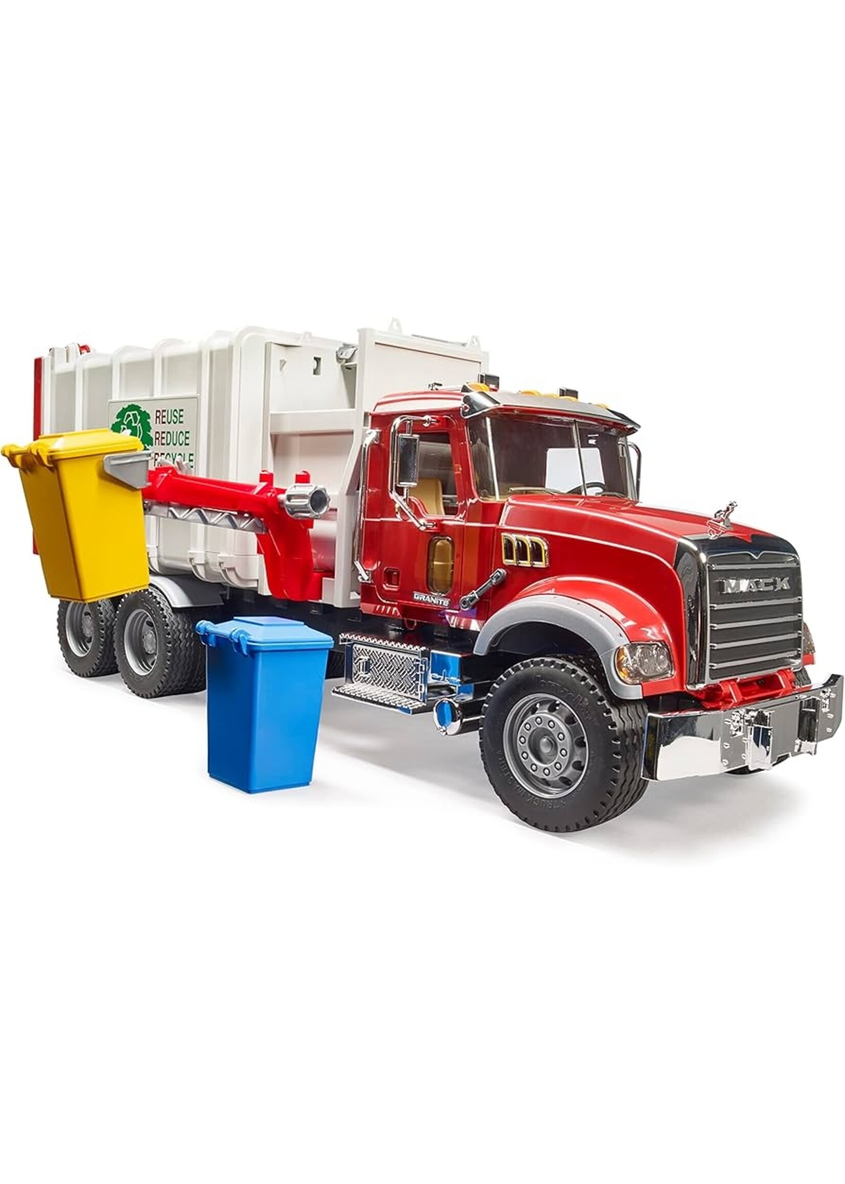 BRUDER MACK GRANITE SIDE LOADING TRUCK