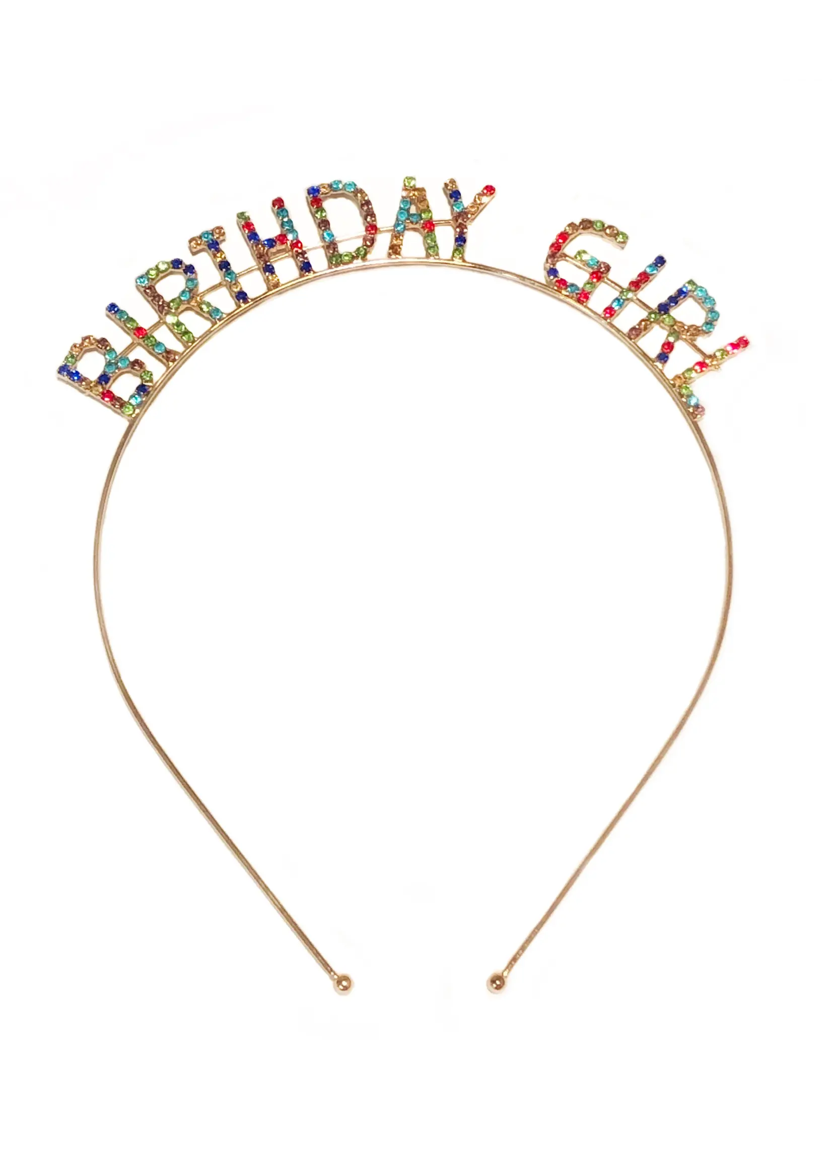 MAVI BANDZ MAVI RHINESTONE RAINBOW BIRTHDAY HEADBAND