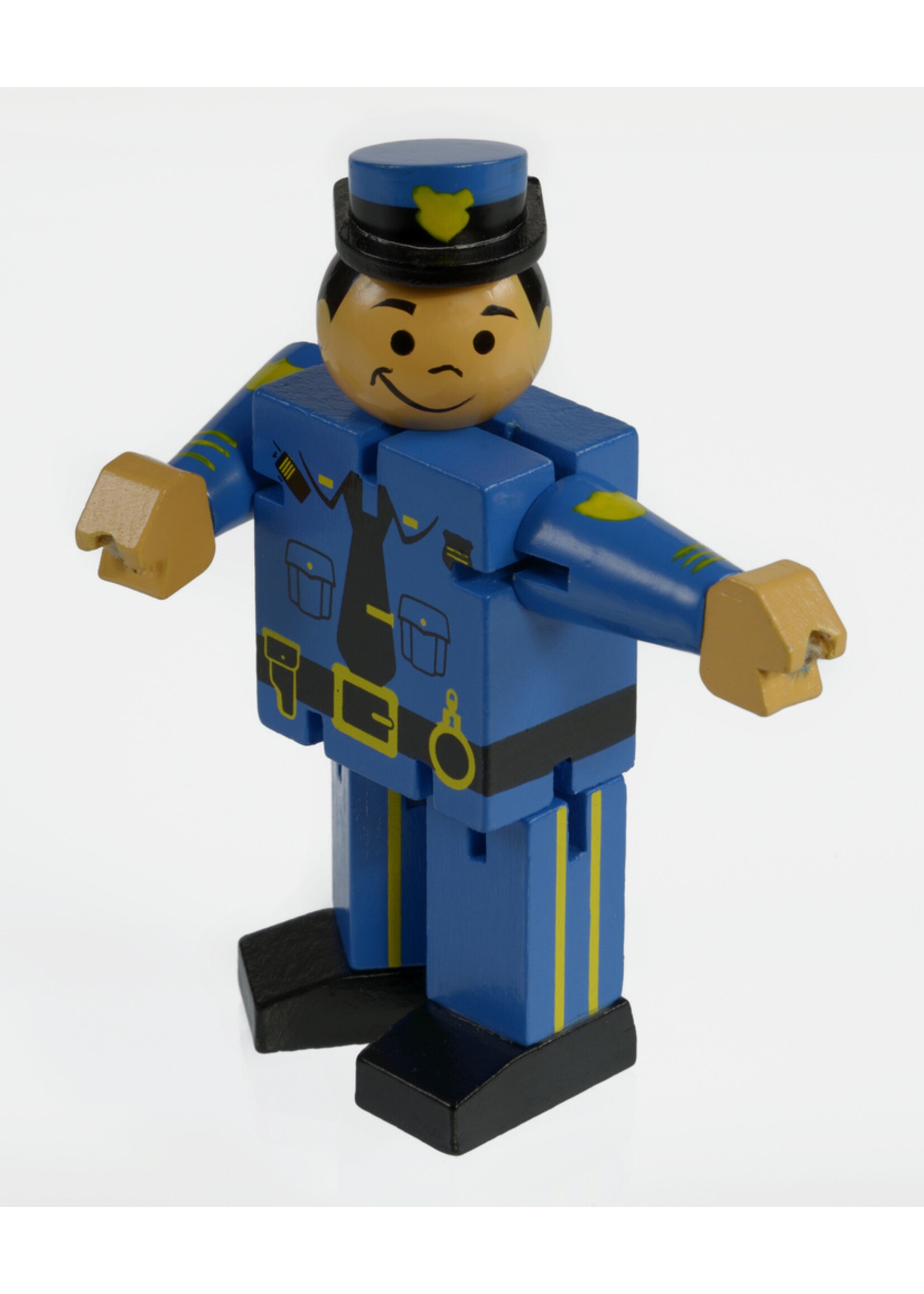 THE ORIGINAL TOY COMPANY MINI WOODEN POLICEMAN