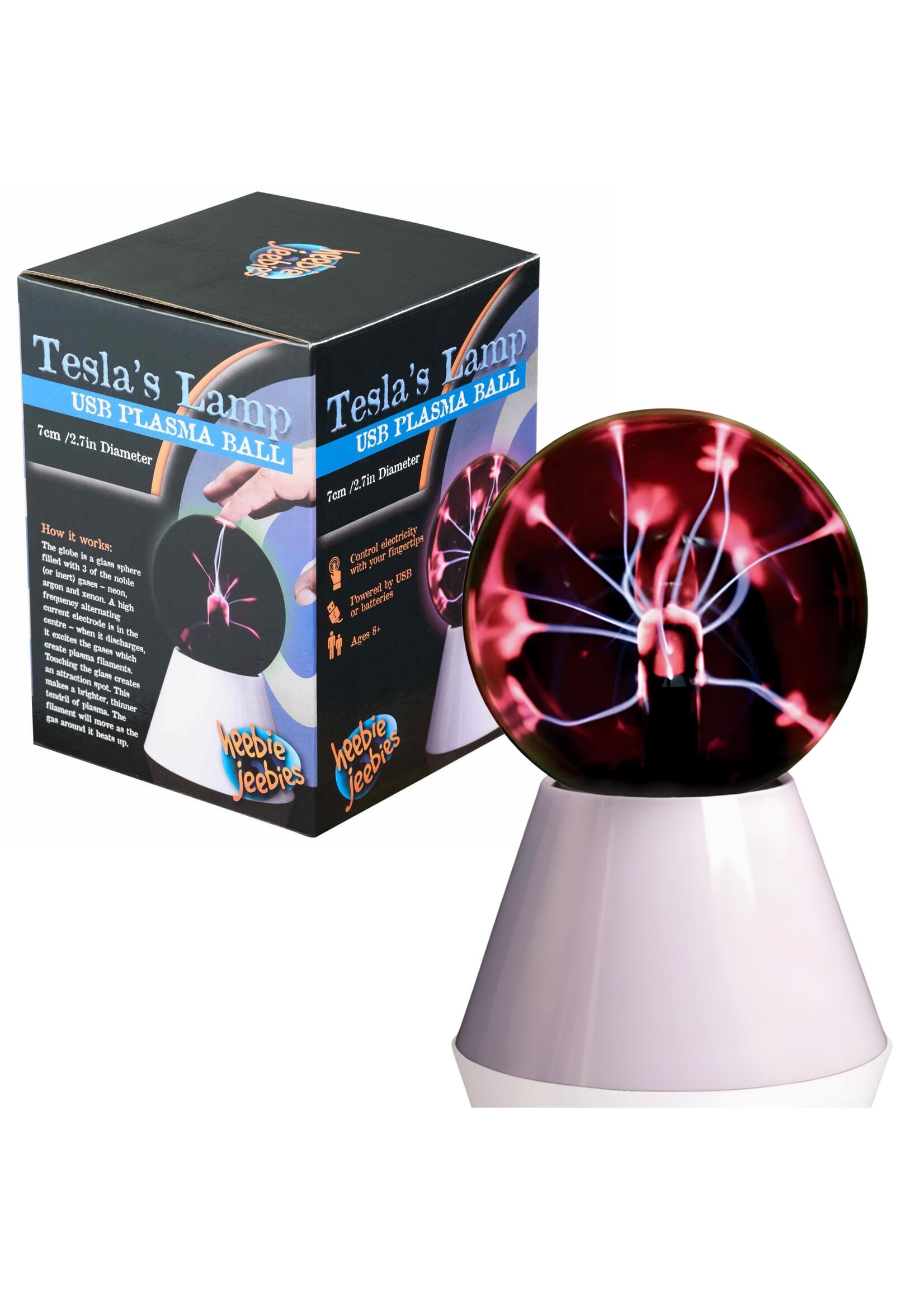 HEEBIE JEEBIES TESLA'S LAMP USB PLASMA BALL 7CM