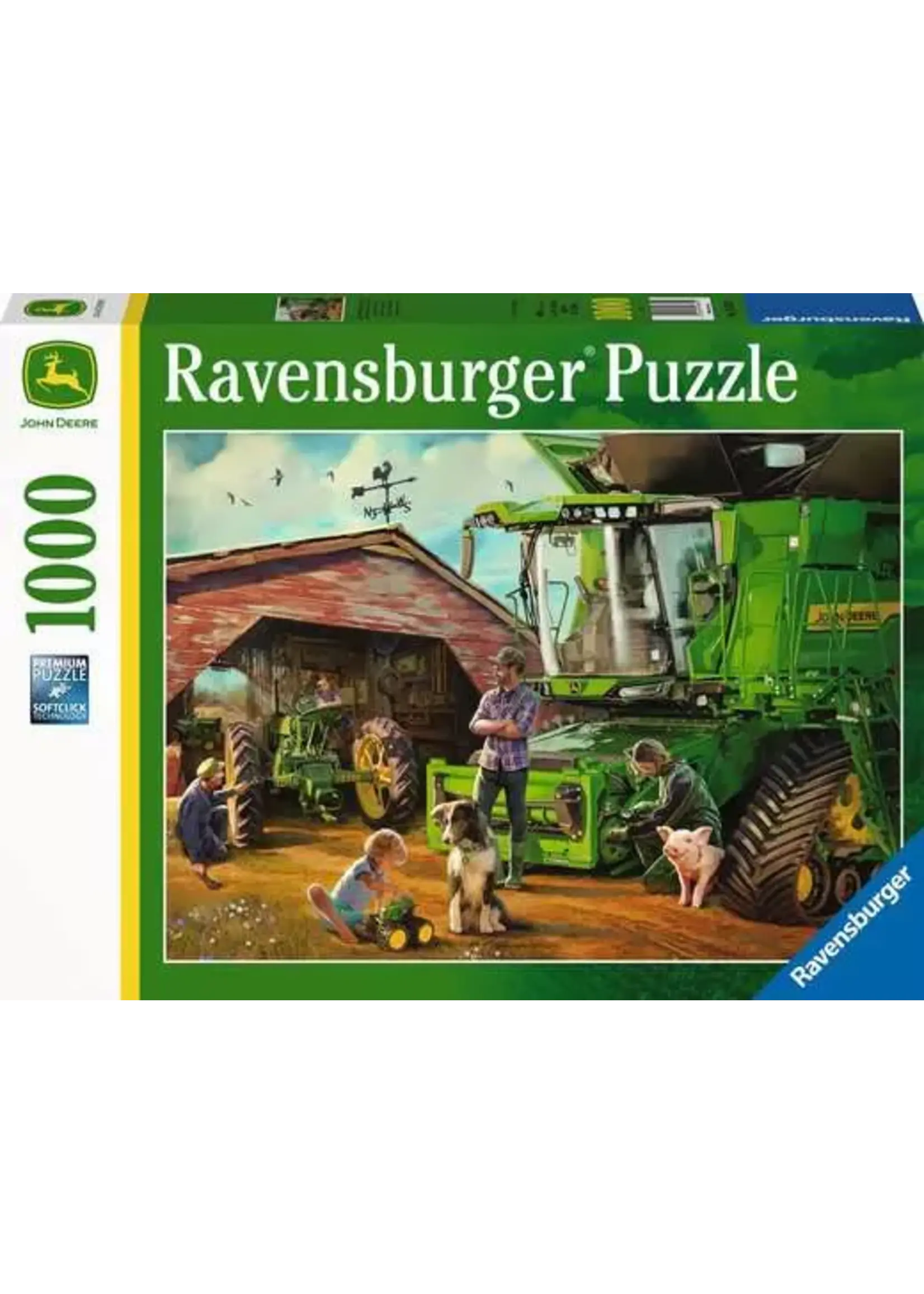 RAVENSBURGER PUZZLE 1000 PCS JOHN DEERE THEN & NOW