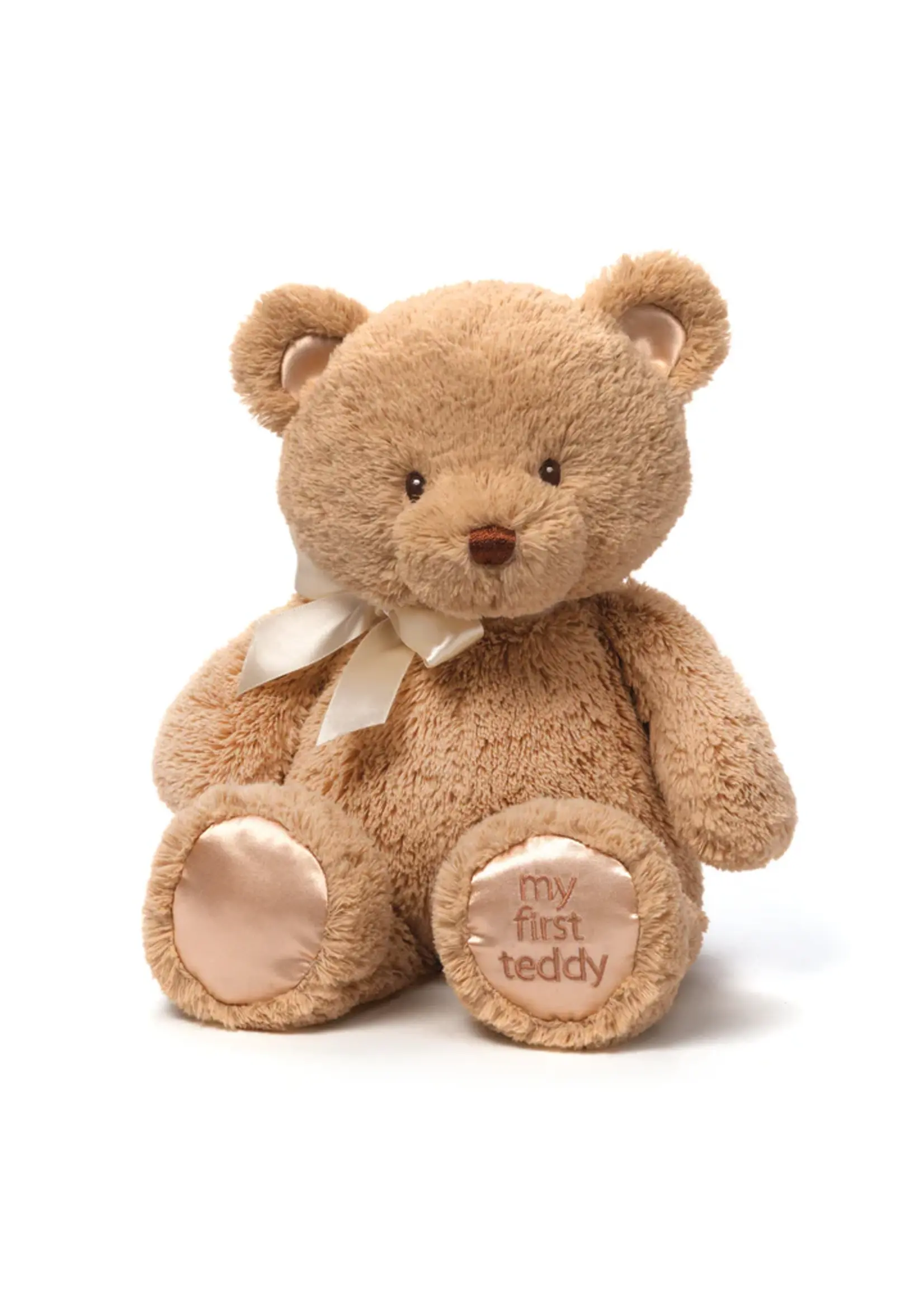PLUSH MY FIRST TEDDY TAN 15"
