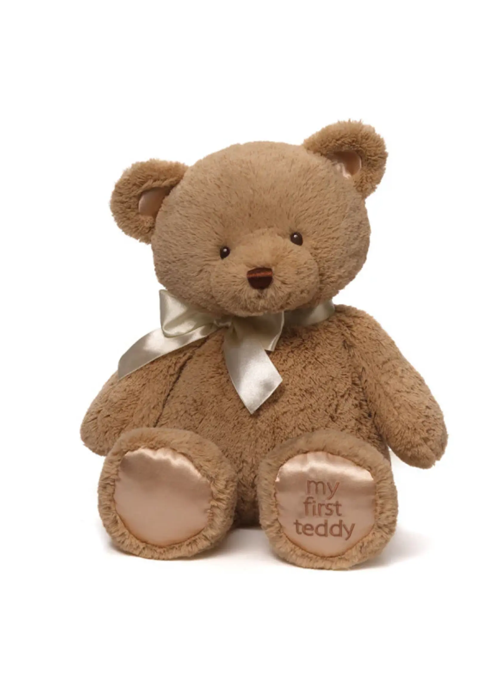 PLUSH MY FIRST TEDDY BEAR TAN 18"