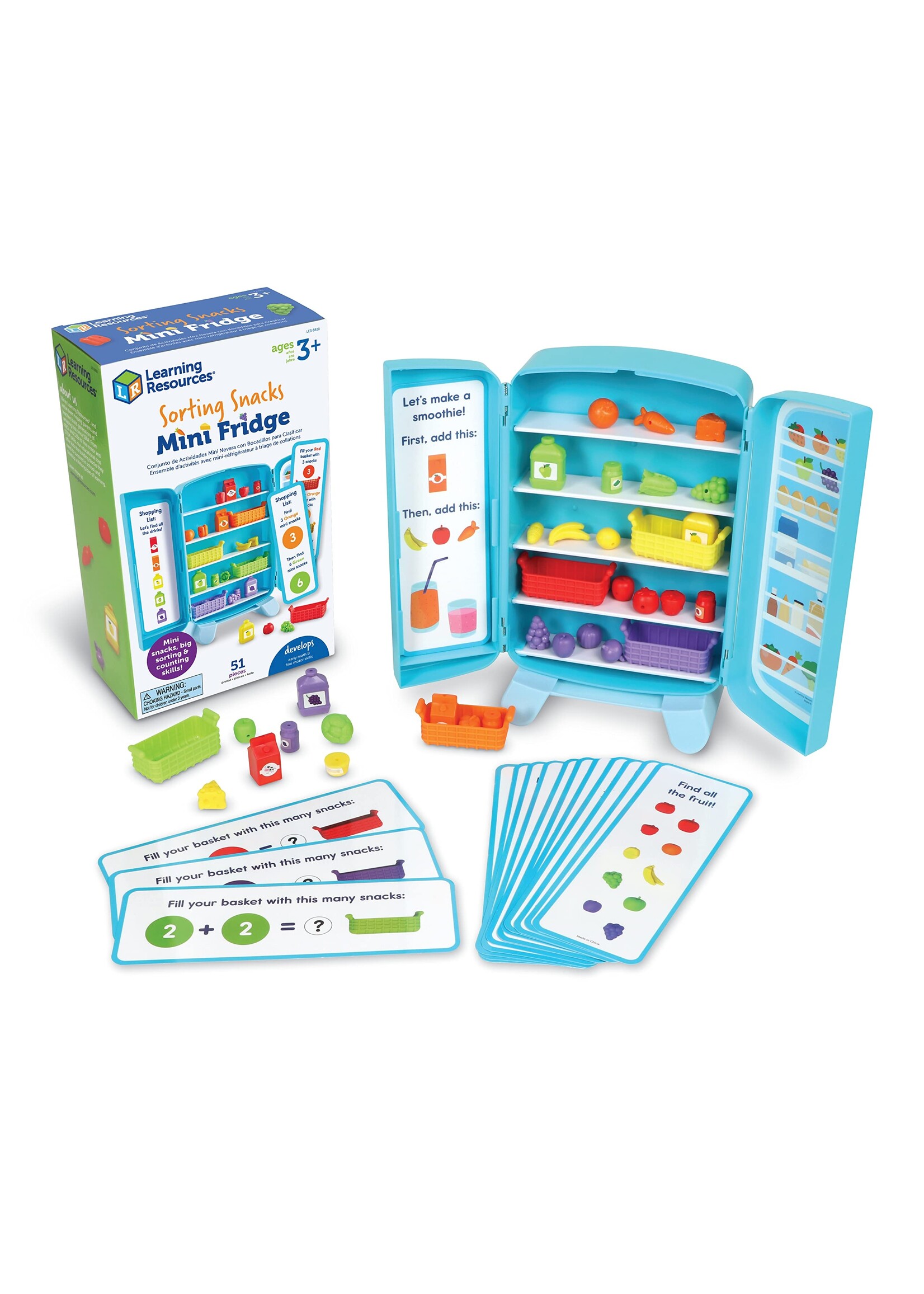 LEARNING RESOURCES SORTING SNACKS MINI FRIDGE