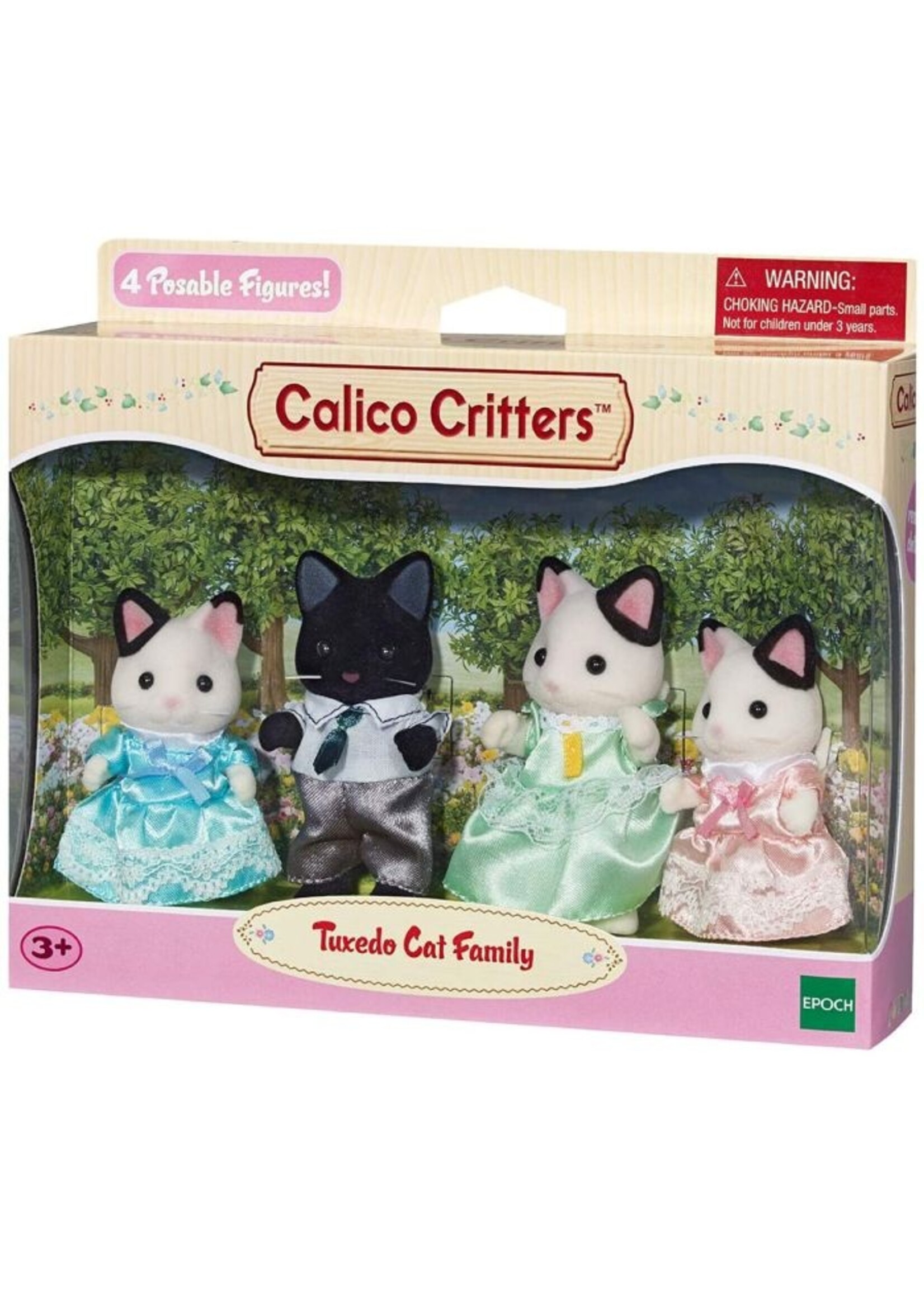 EPOCH (CALICO CRITTER & KIDOOZIE) CC TUXEDO CAT FAMILIY