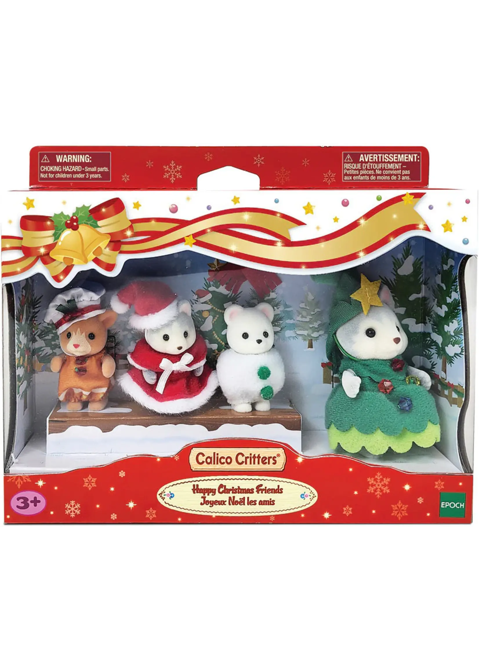EPOCH (CALICO CRITTER & KIDOOZIE) CC HAPPY CHRISTMAS FRIENDS