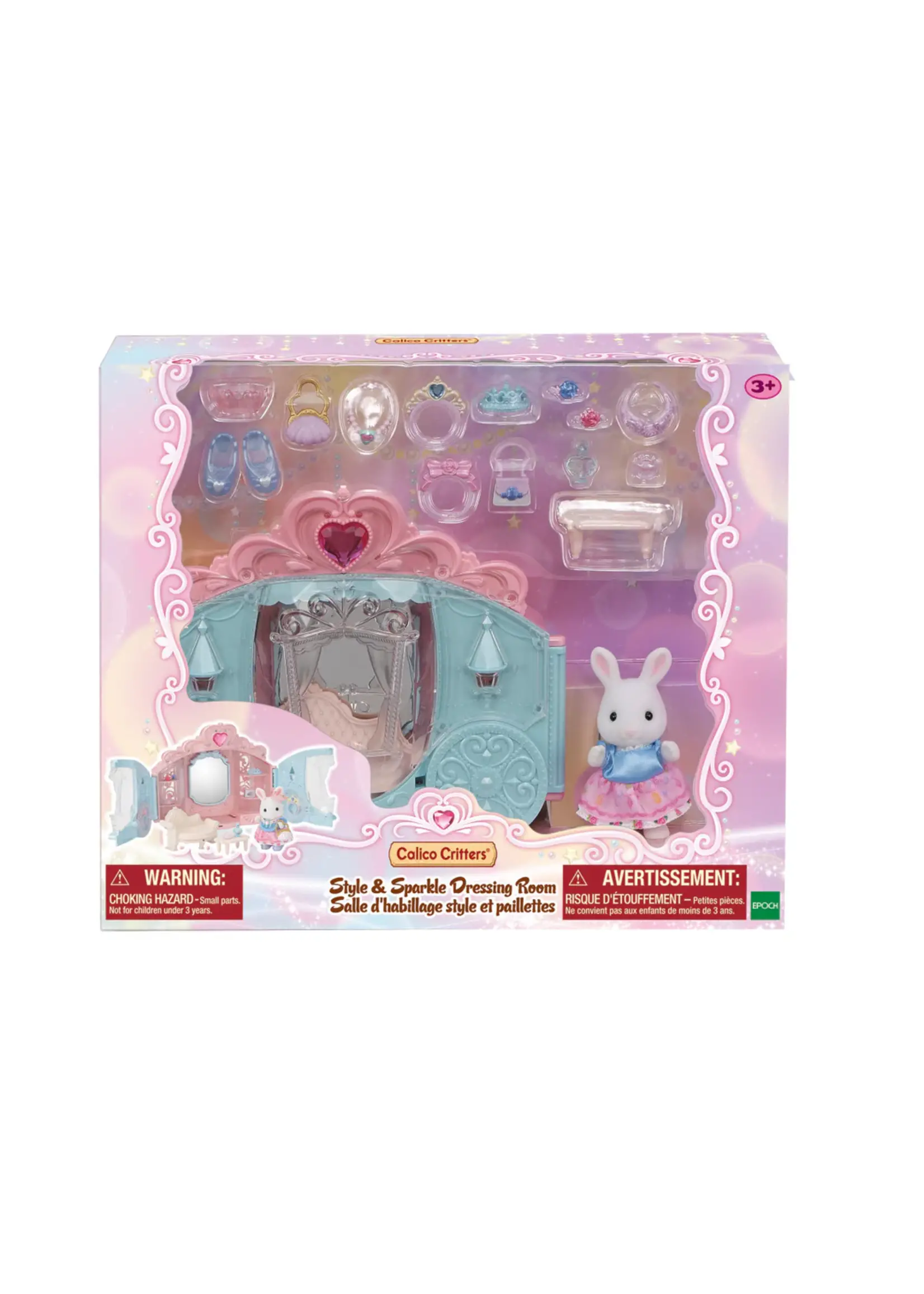 EPOCH (CALICO CRITTER & KIDOOZIE) CC STYLE AND SPARKLE DRESSING ROOM