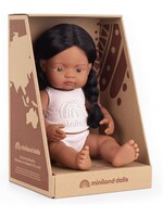 MINILAND DOLL NATIVE AMERICAN GIRL 15"