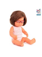 MINILAND DOLL CAUCASION WITH DOWN SYNDROME 15"