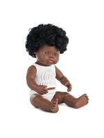 MINILAND DOLL AFRICAN GIRL 15"