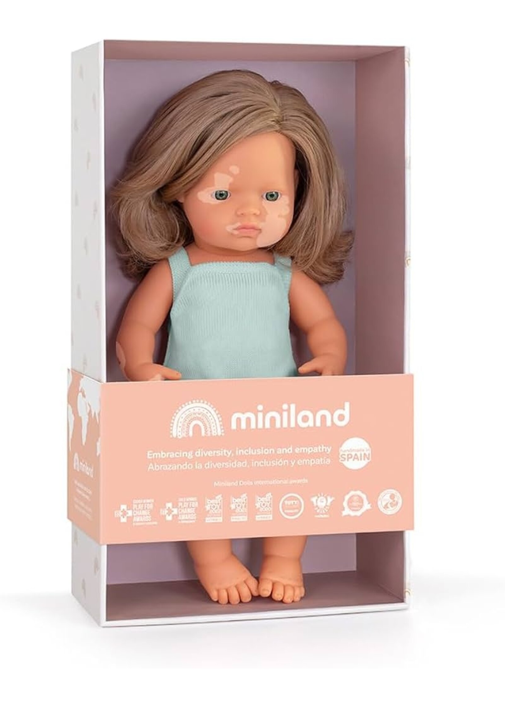 MINILAND DOLL GIRL WITH VITILIGO 15"
