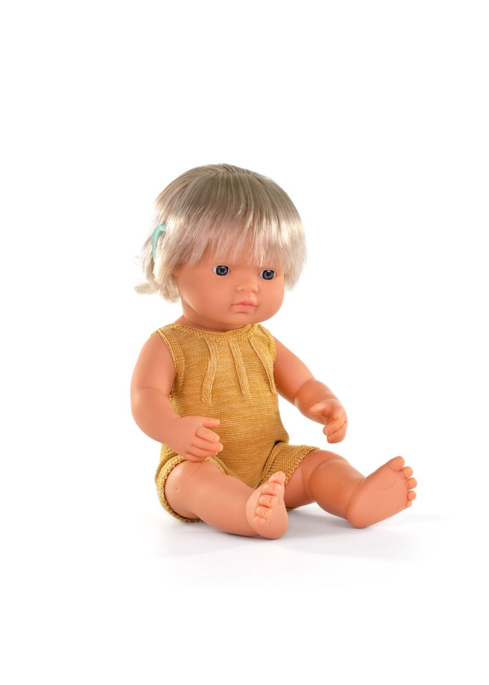 MINILAND DOLL GIRL WITH HEARING IMPLANT 15"