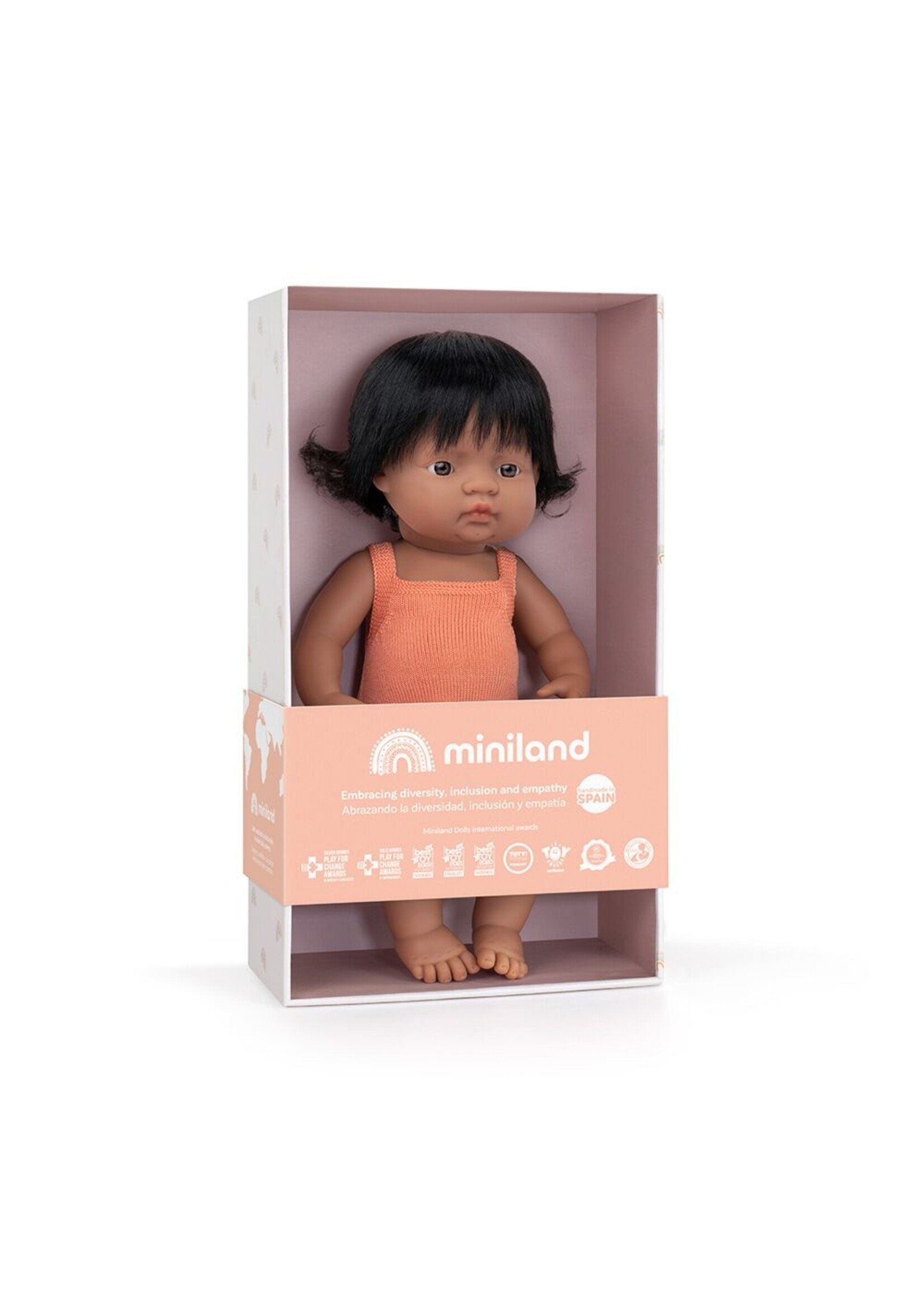 MINILAND DOLL HISPANIC GIRL 15"