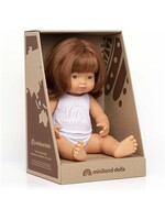 MINILAND DOLL GIRL REDHEAD 15"