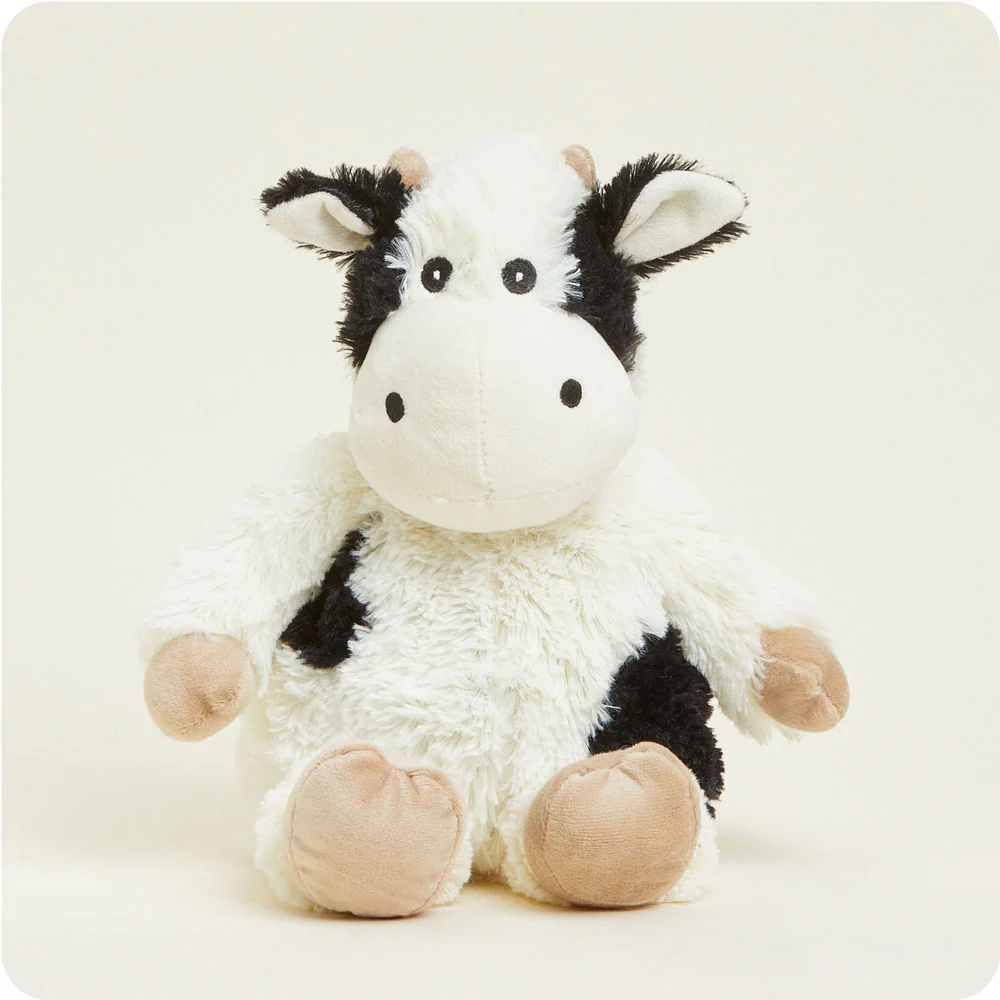 PLUSH WARMIES BLACK AND WHITE COW