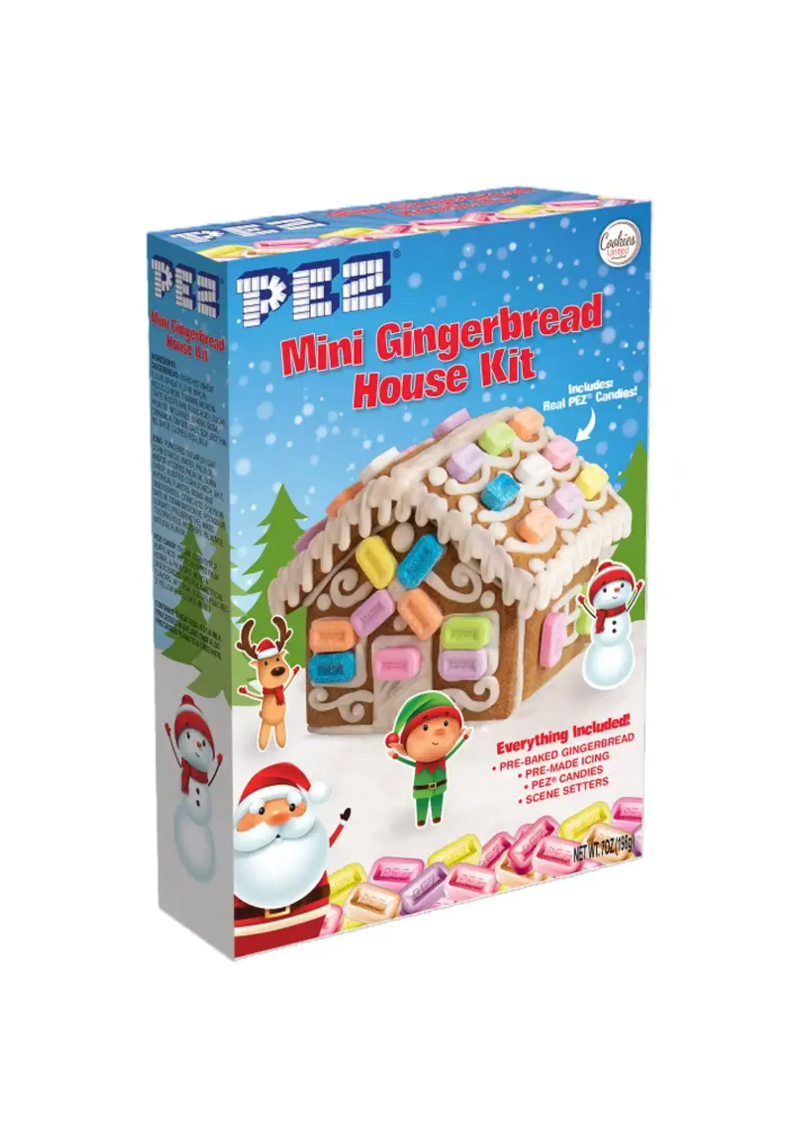 CANDY PEZ  MINI GINGERBREAD HOUSE KIT