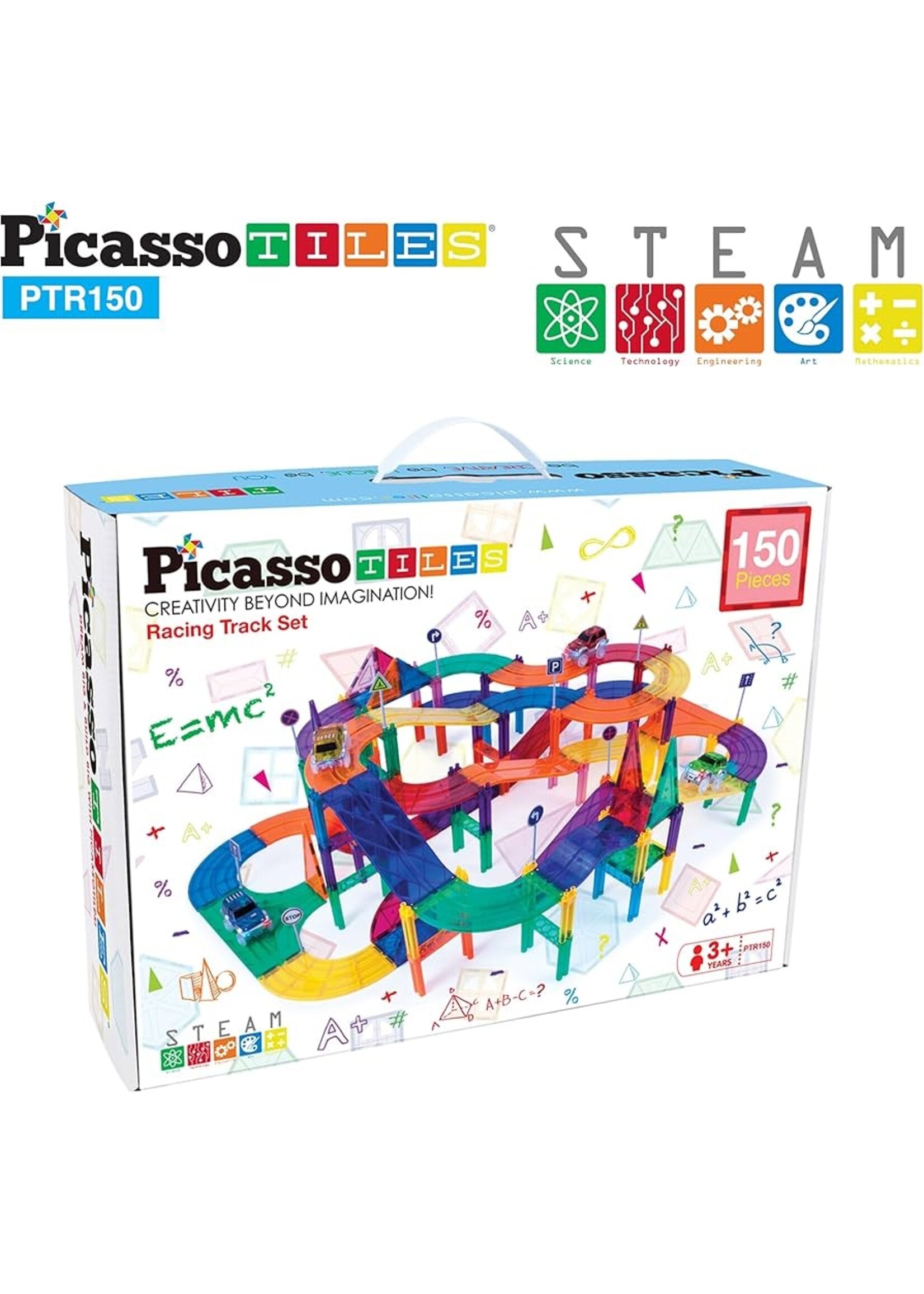 PICASSO TILES PICASSO TILES 150 PIECES RACE TRACK BUILDING