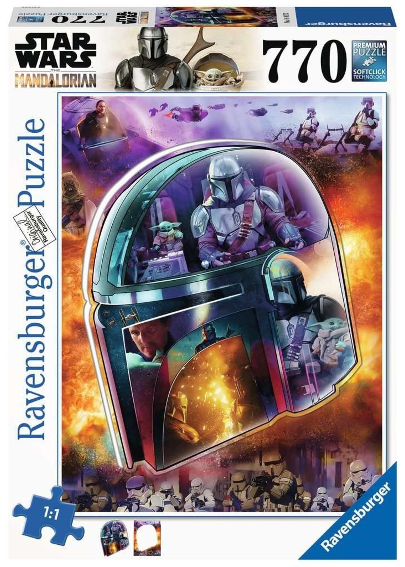 RAVENSBURGER PUZZLE 770 PCS THE MANDALORIAN HELMET