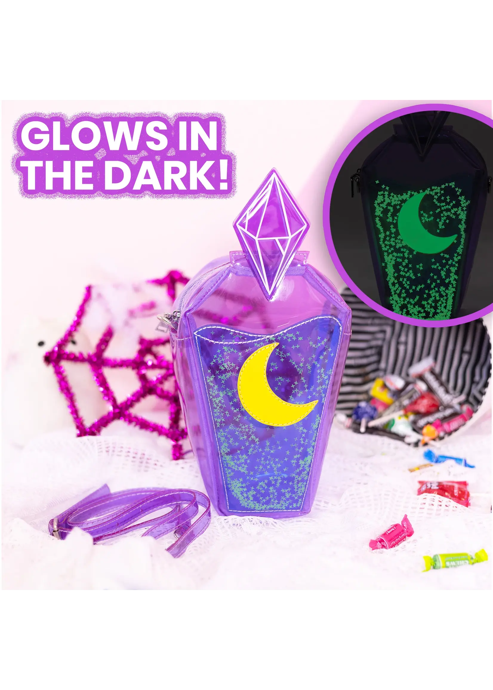 BEWALTZ BEWALTZ JELLY GLOW IN THE DARK POTION BOTTLE HAND BAG