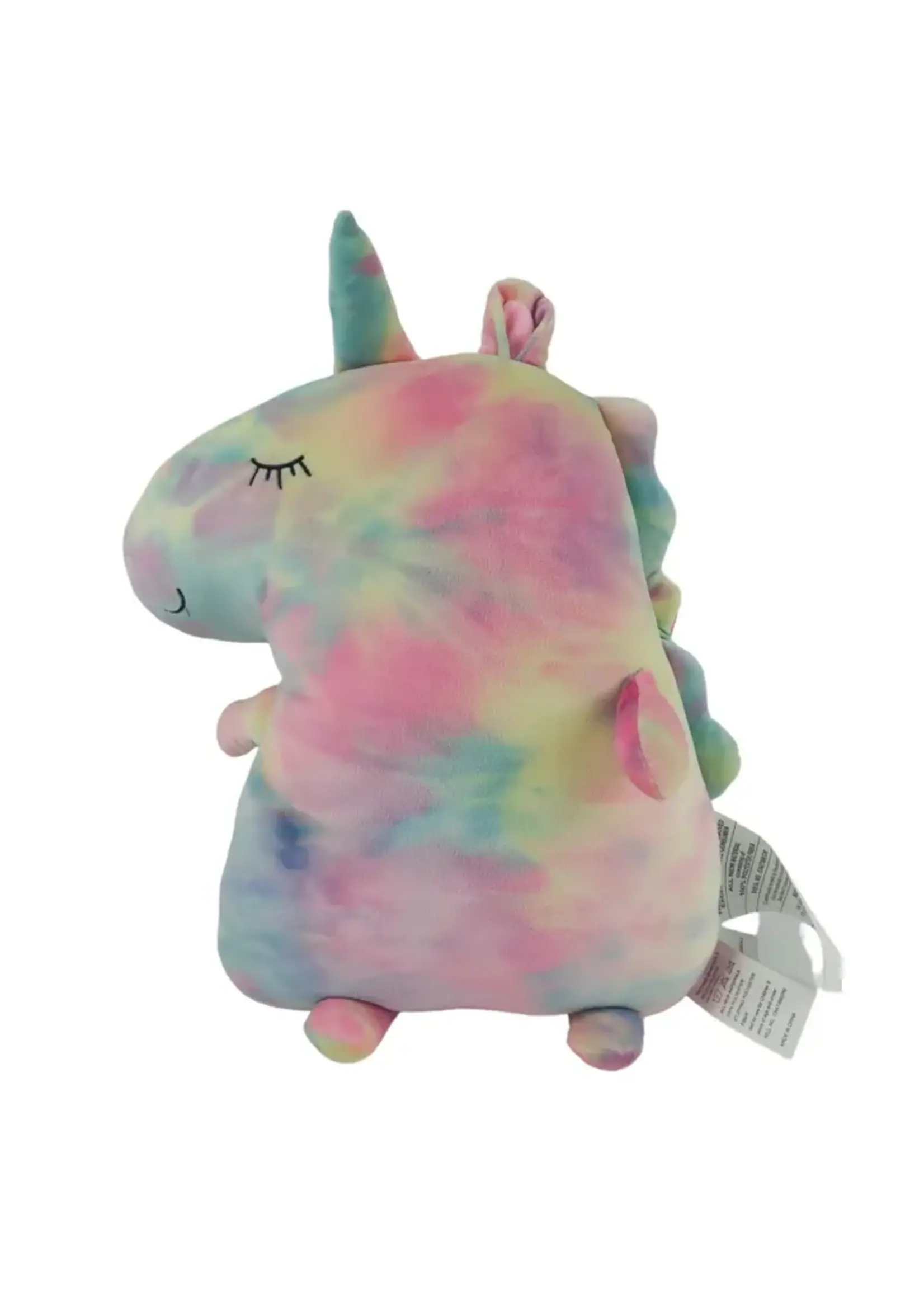 PLUSH PILLOW BLANKET UNICORN