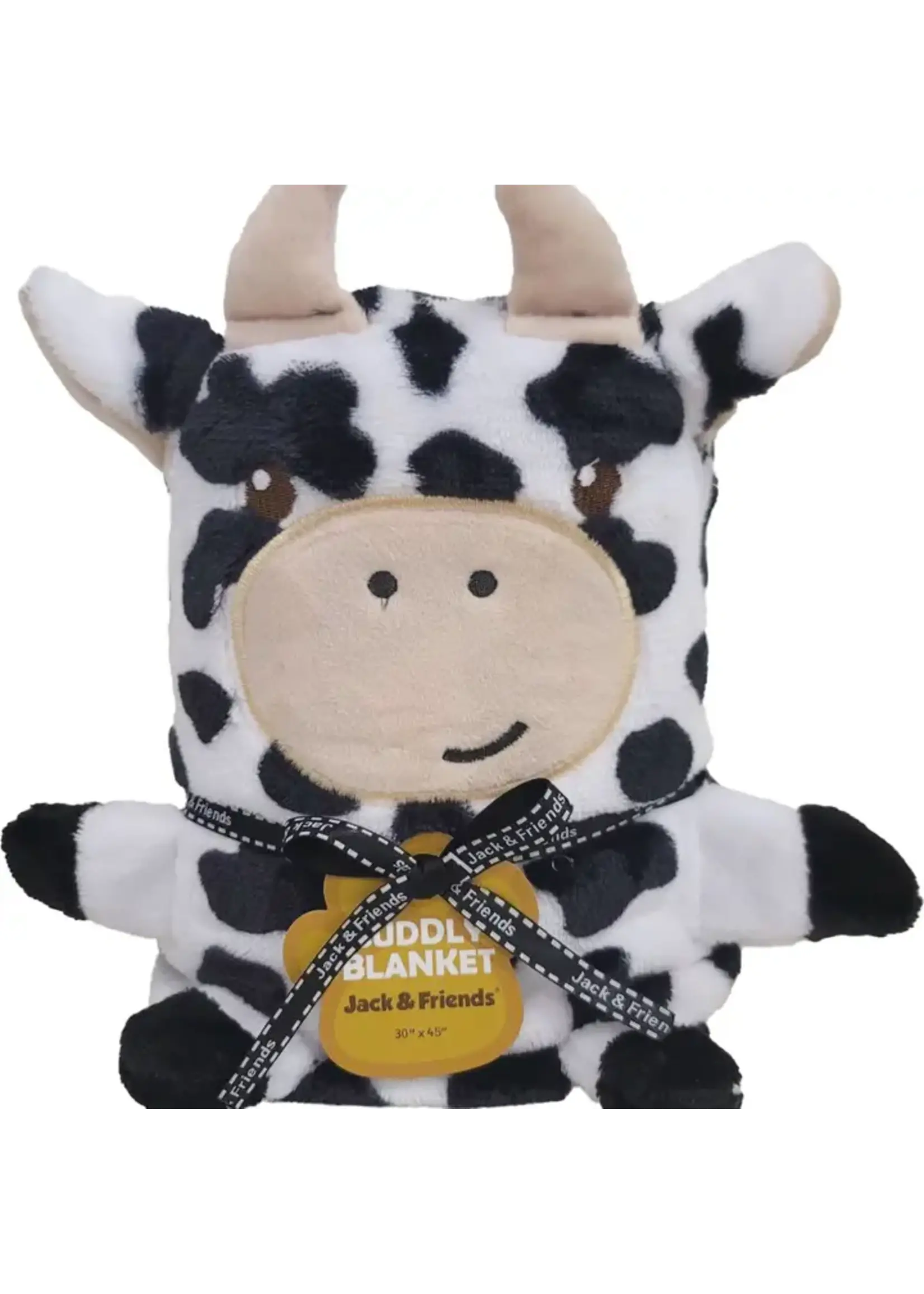 PLUSH BLANKET COW