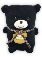 PLUSH BLANKET BLACK BEAR
