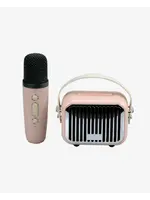 WIRELESS EXPRESS POCKET KARAOKE SPEAKER AND MIC PINK