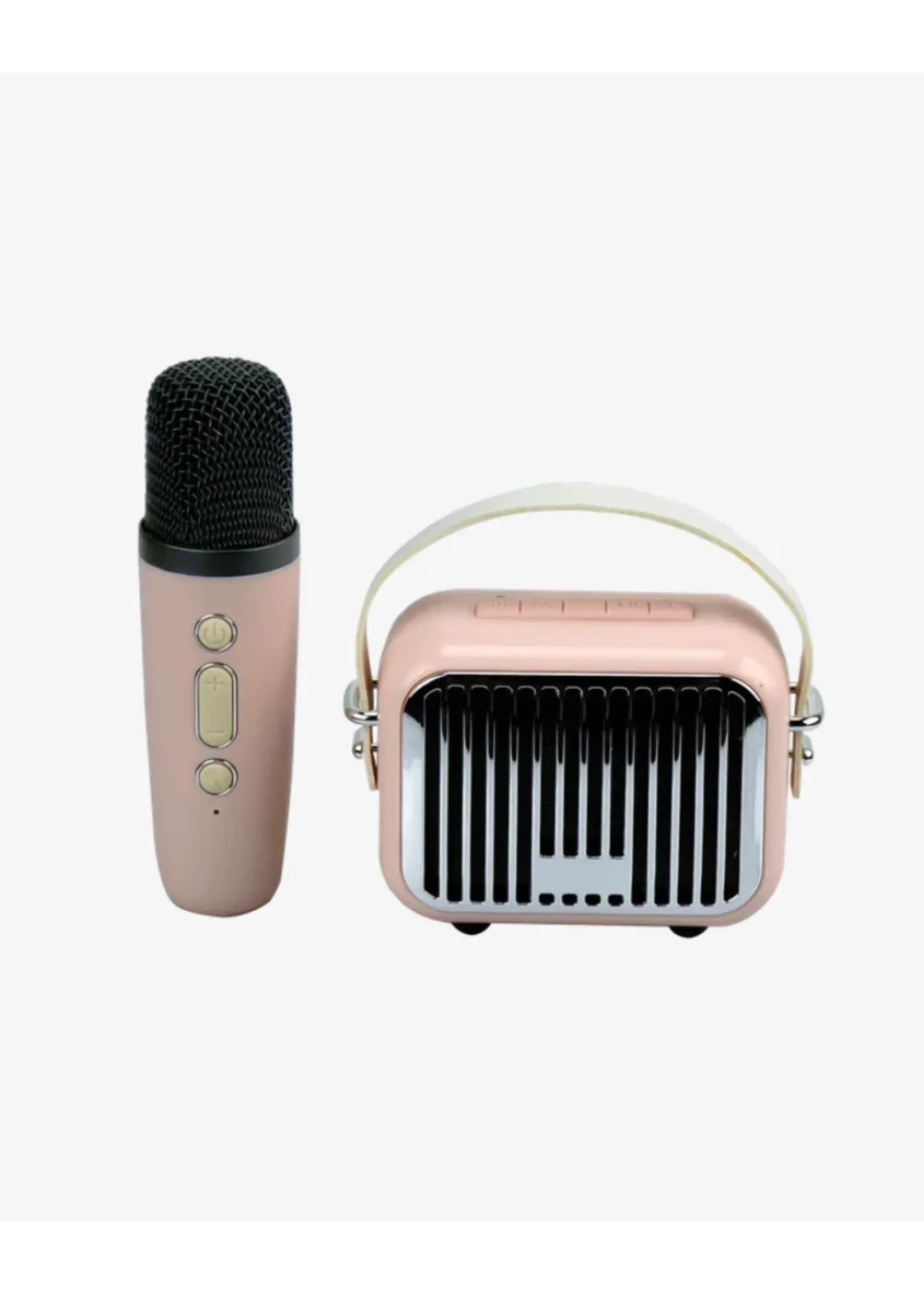 WIRELESS EXPRESS POCKET KARAOKE SPEAKER AND MIC PINK