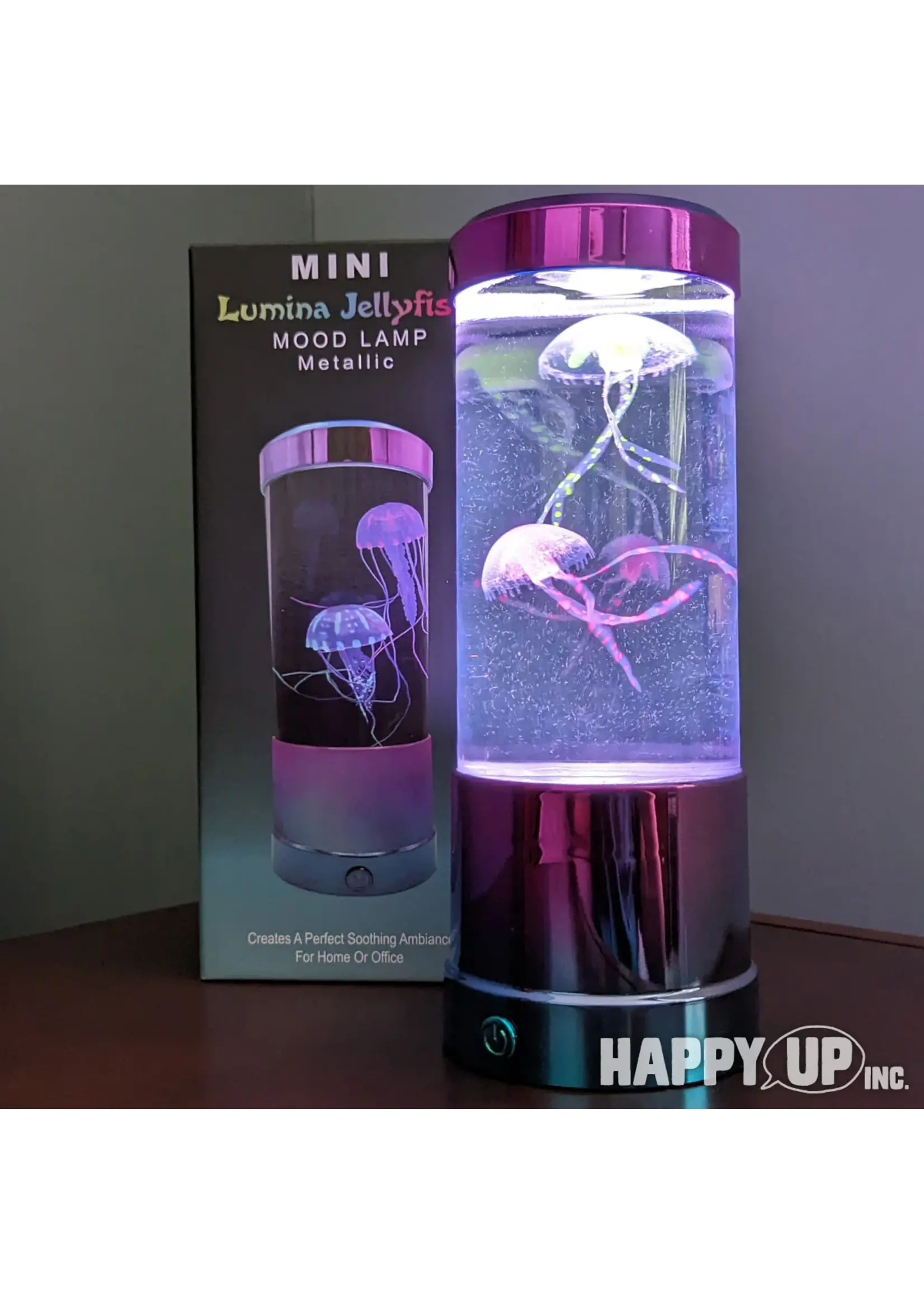 WIRELESS EXPRESS JELLYFISH LAMP WITH LED LIGHTS MINI METALLIC