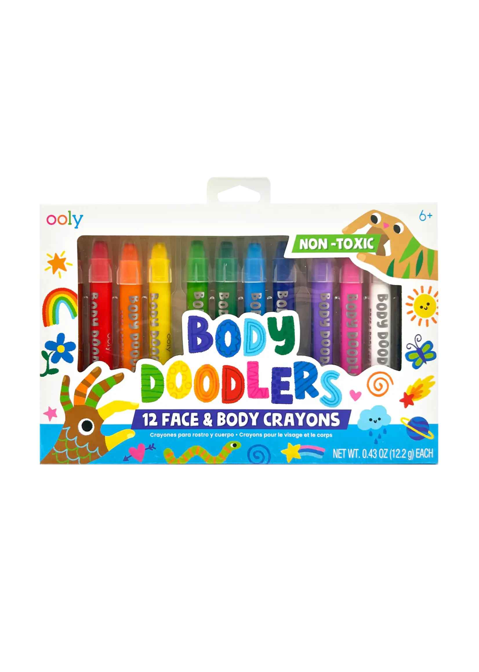 OOLY OOLY BODY DOODLERS FACE AND BODY CRAYONS