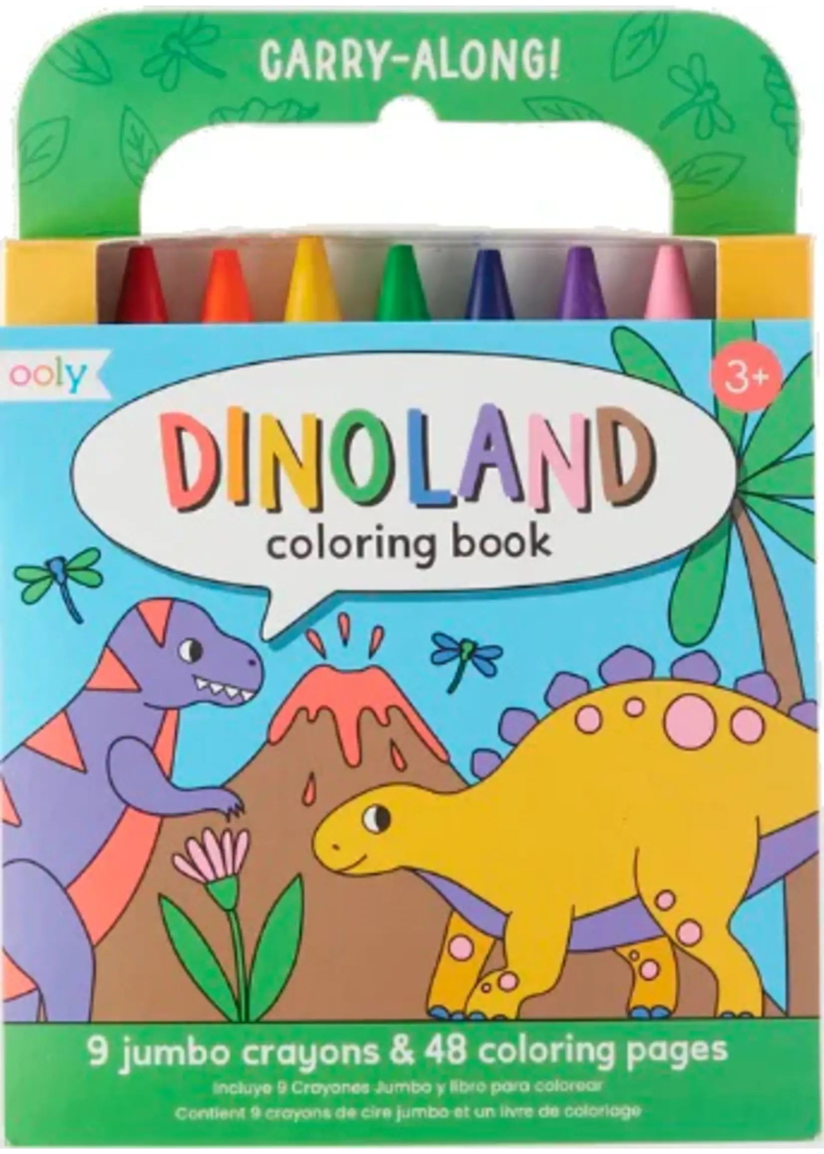 OOLY OOLY CARRY-ALONG DINOLAND COLORING BOOK
